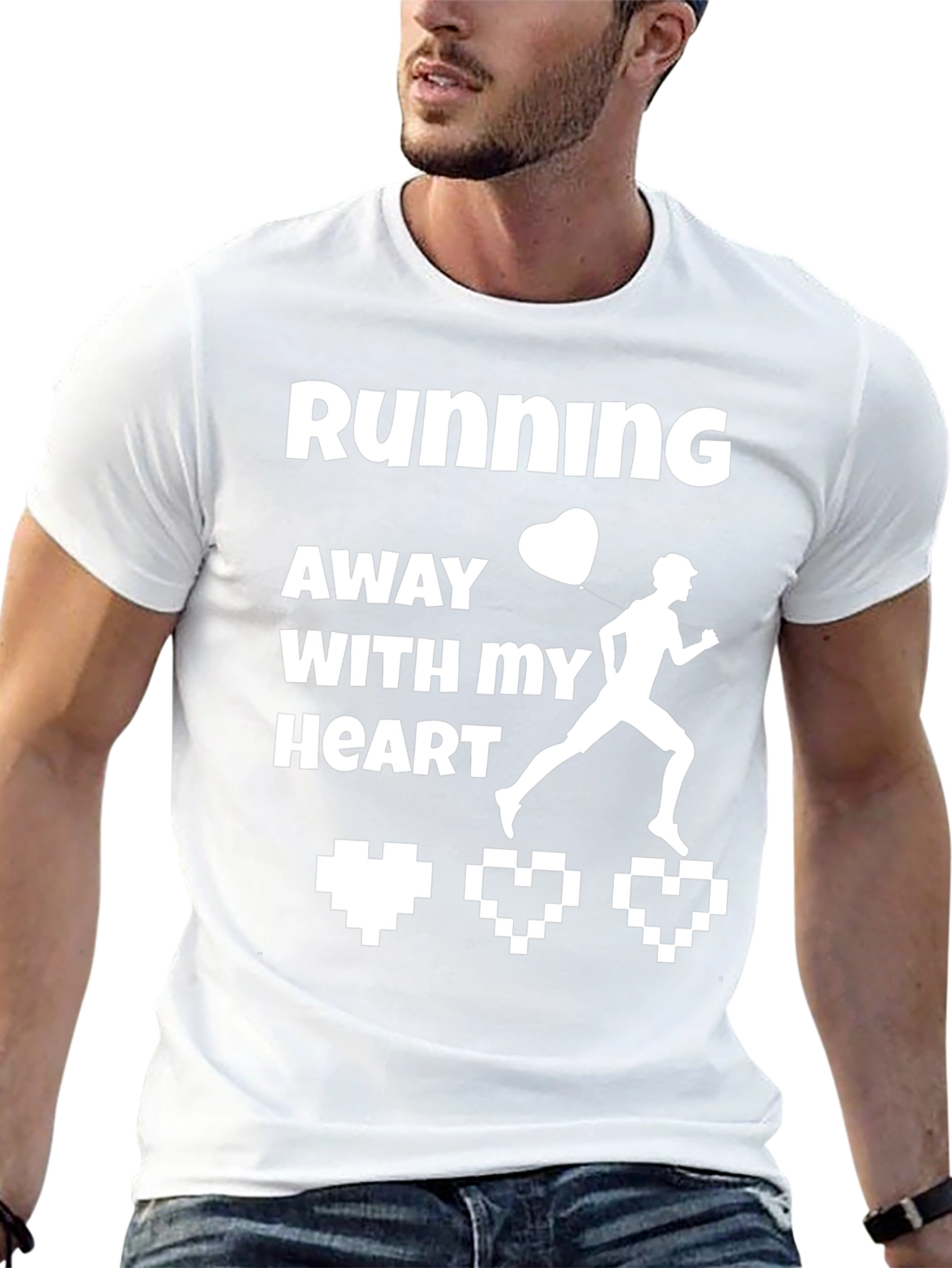 Running Away With My Heart Novelty Graphic Tee