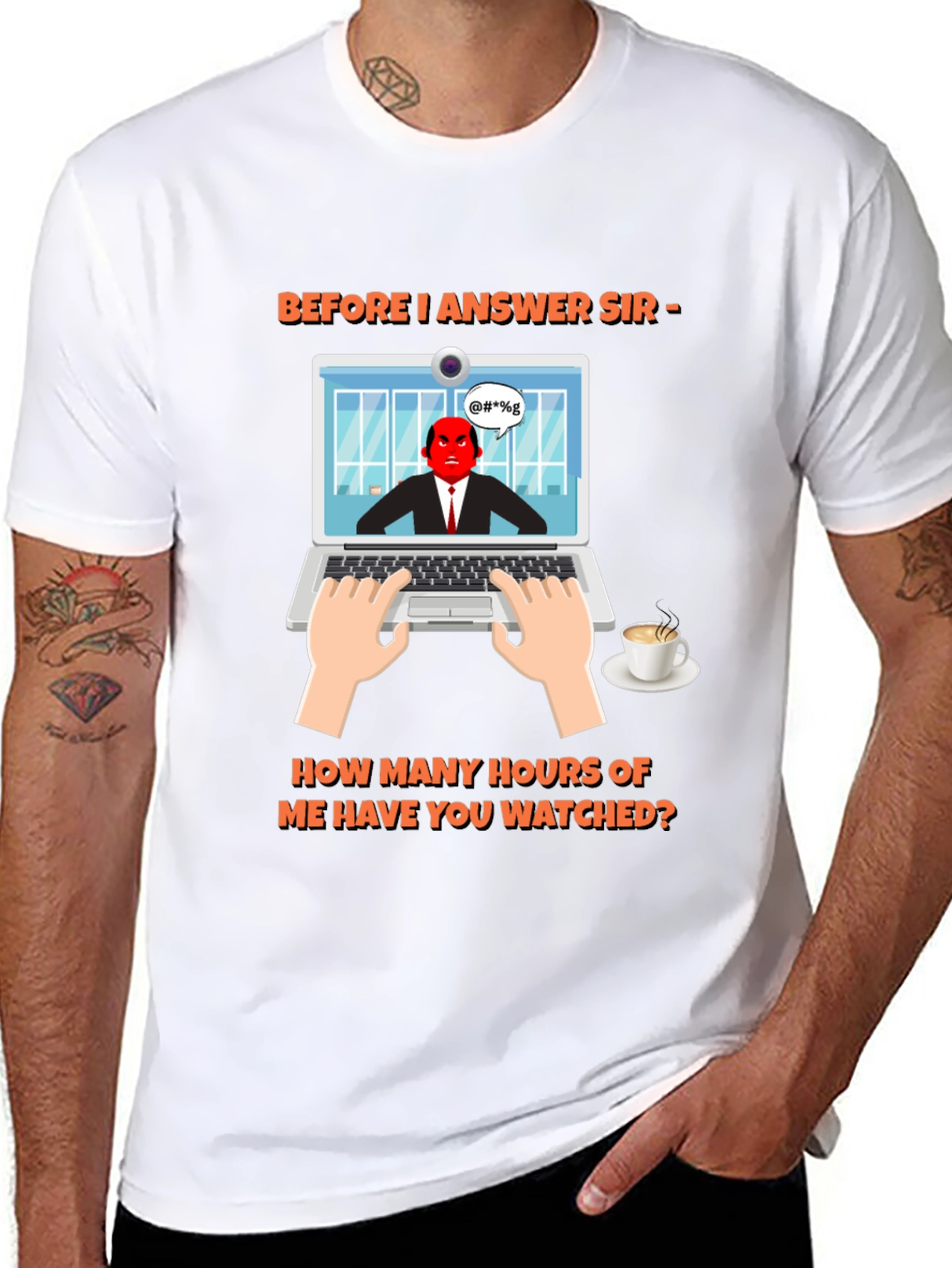 Before I Answer Funny Graphic Tee