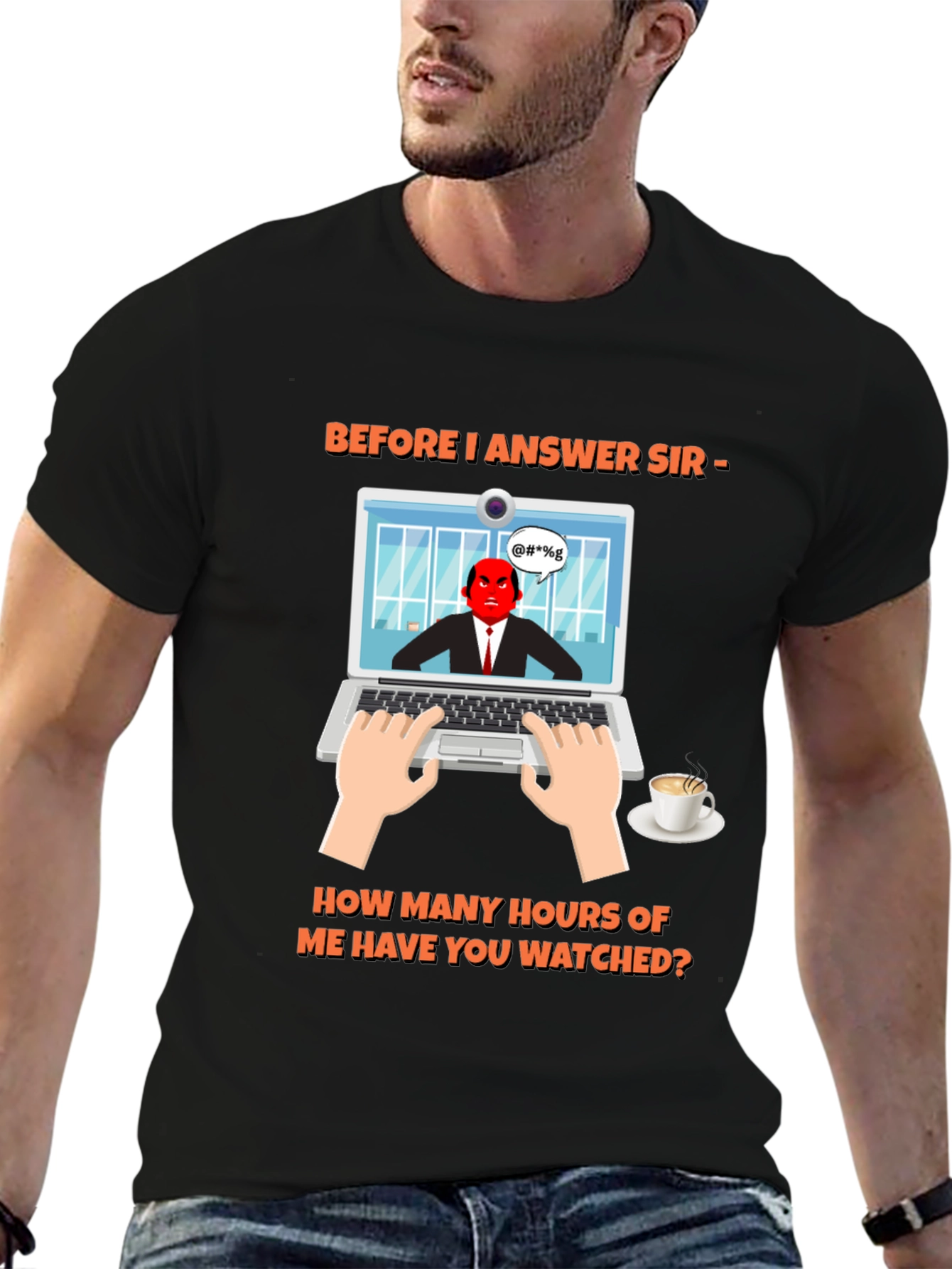 Before I Answer Funny Graphic Tee