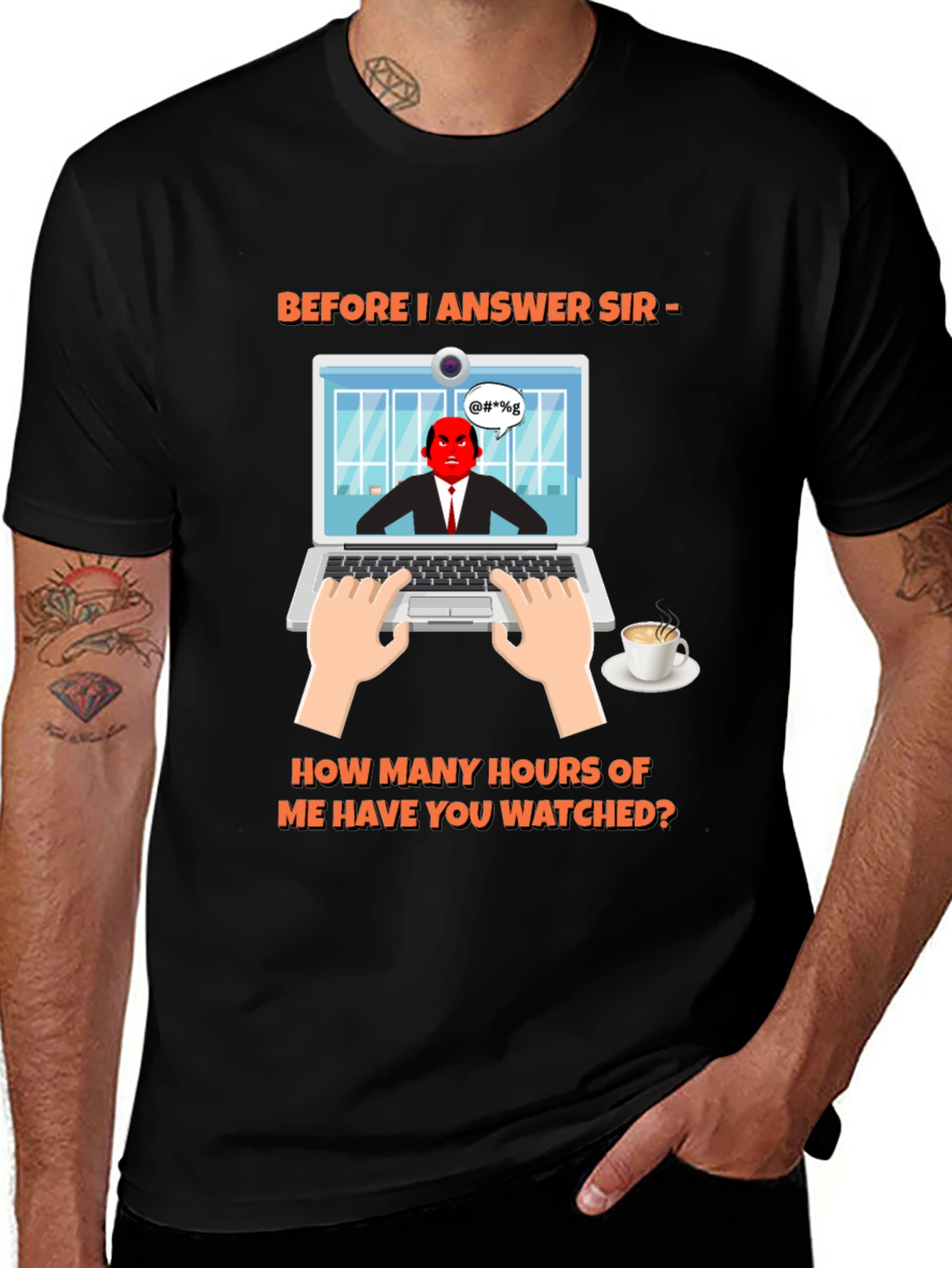 Before I Answer Funny Graphic Tee