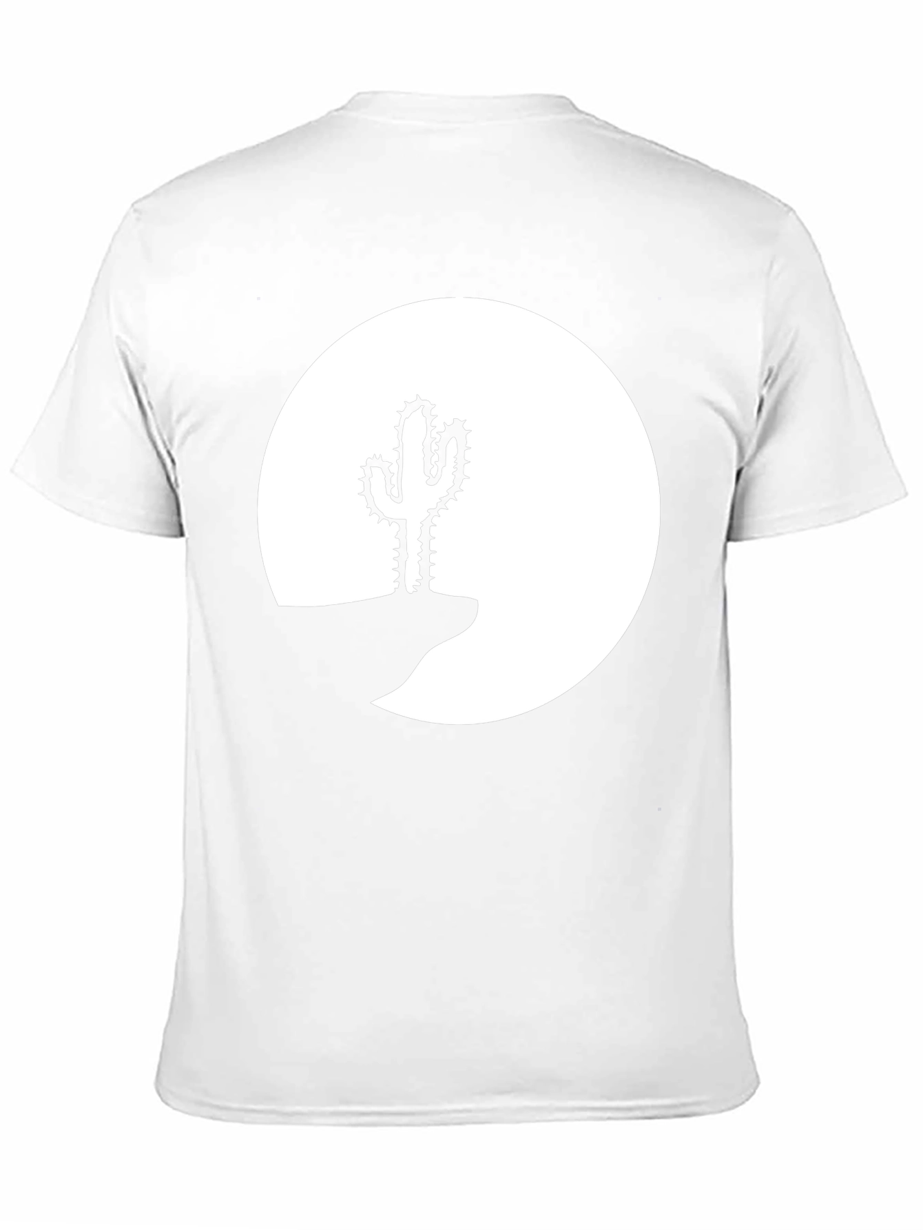 Cactus Desert Graphic Tee - Black Cotton Shirt