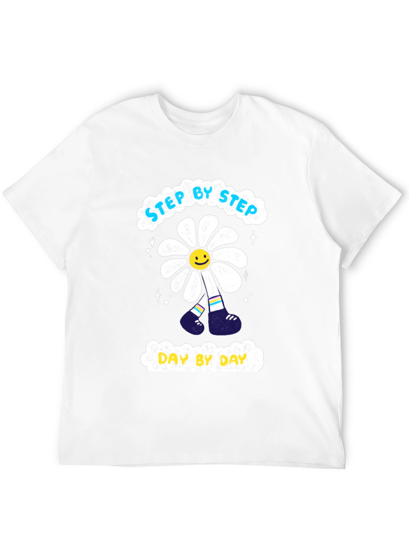 Step By Step Daisy Graphic T-Shirt