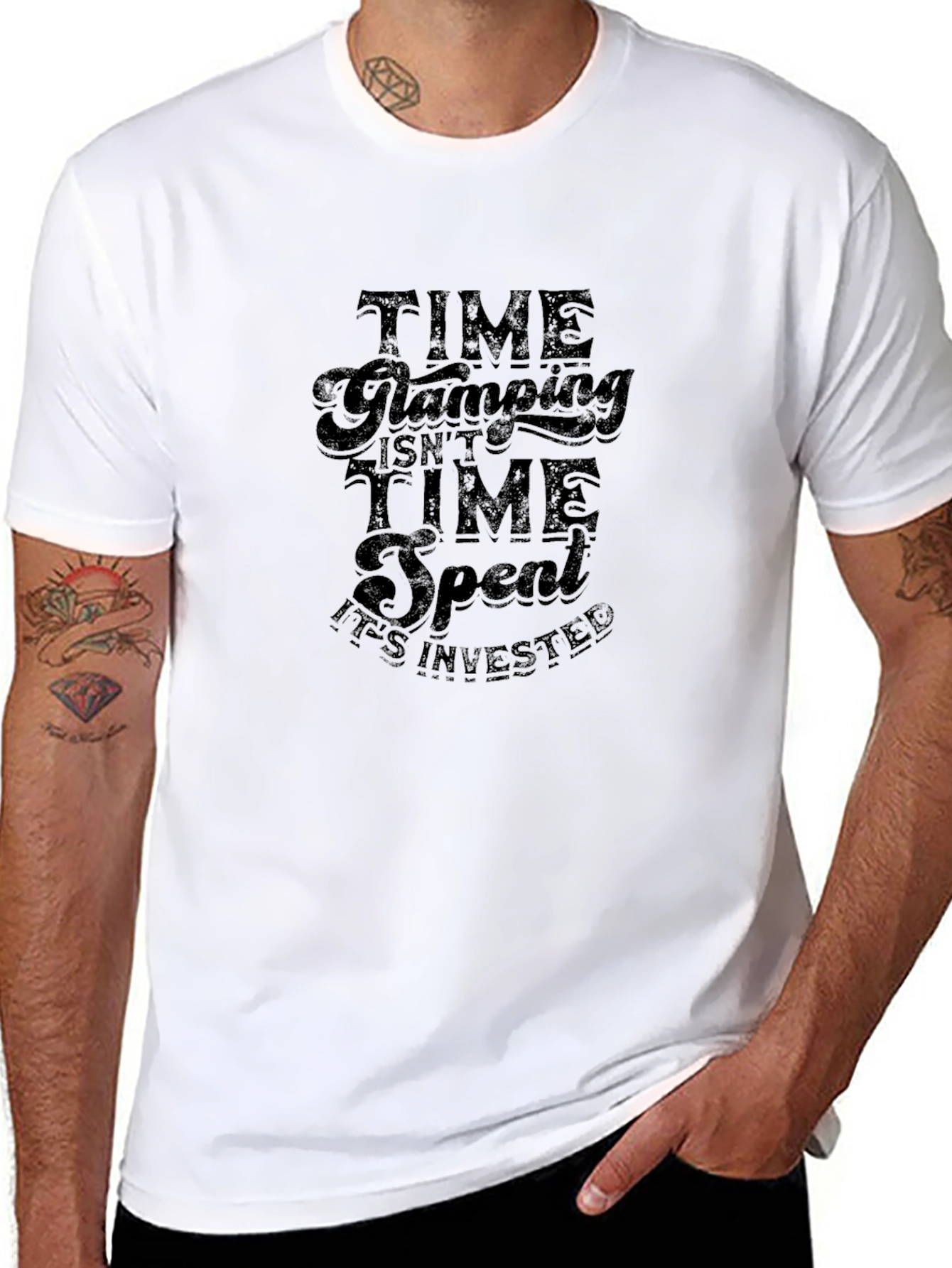 Time Glamping Tee - Invested Time Graphic T-Shirt