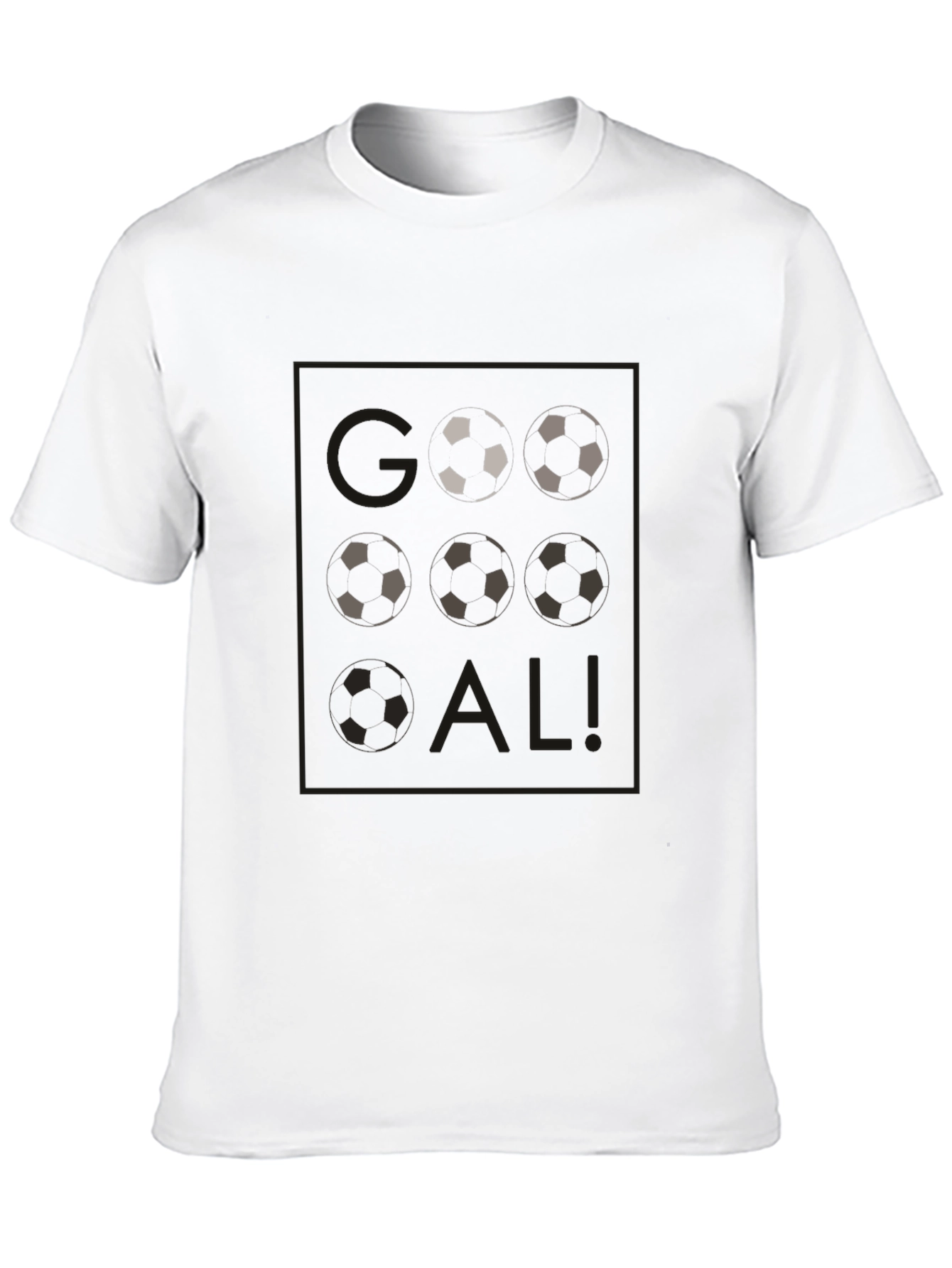 Soccer Ball Goal Graphic Tee - Stylish Black T-Shirt