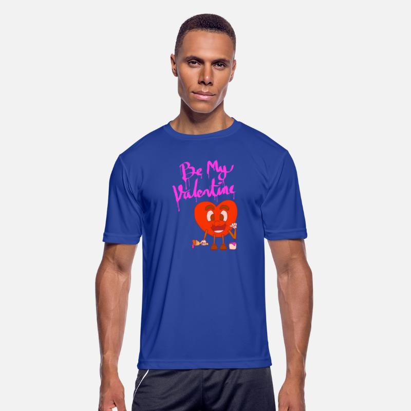 be my valentine heart mascot cartoon style