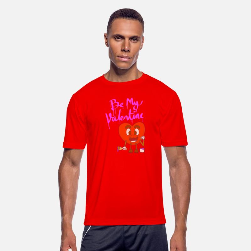 be my valentine heart mascot cartoon style