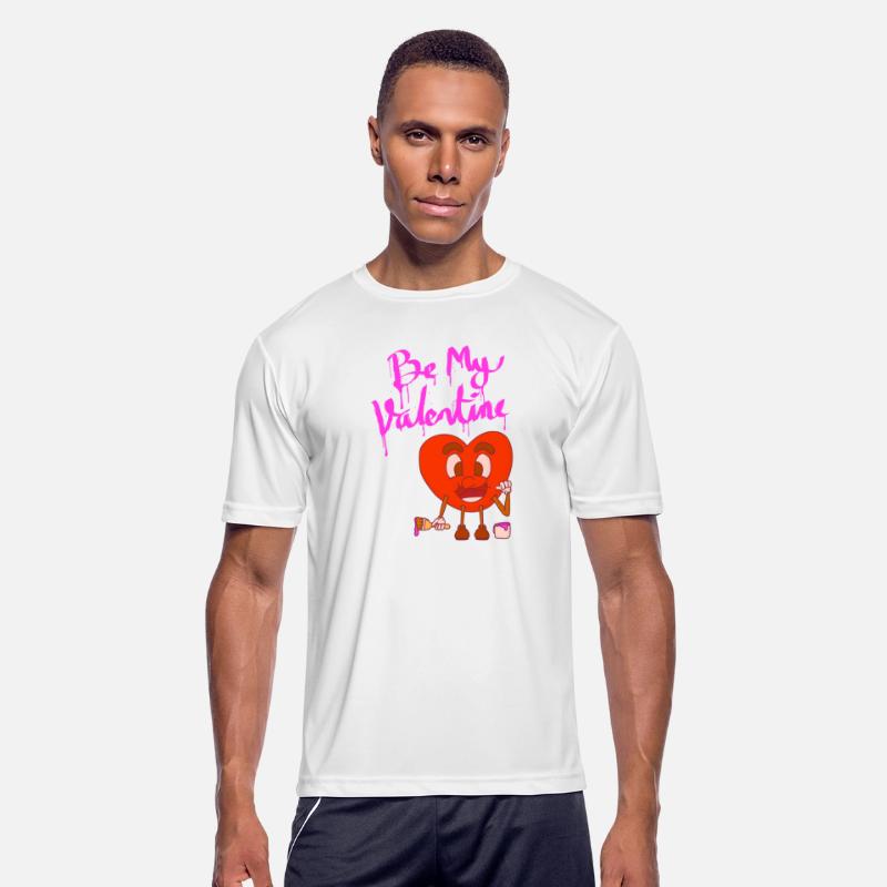be my valentine heart mascot cartoon style