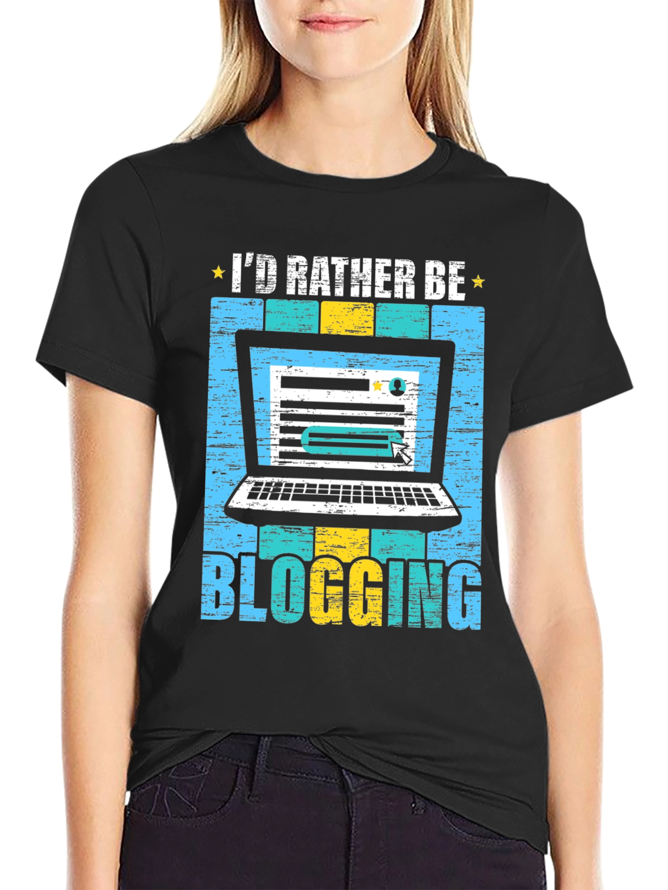 Id Rather Be Blogging T-Shirt