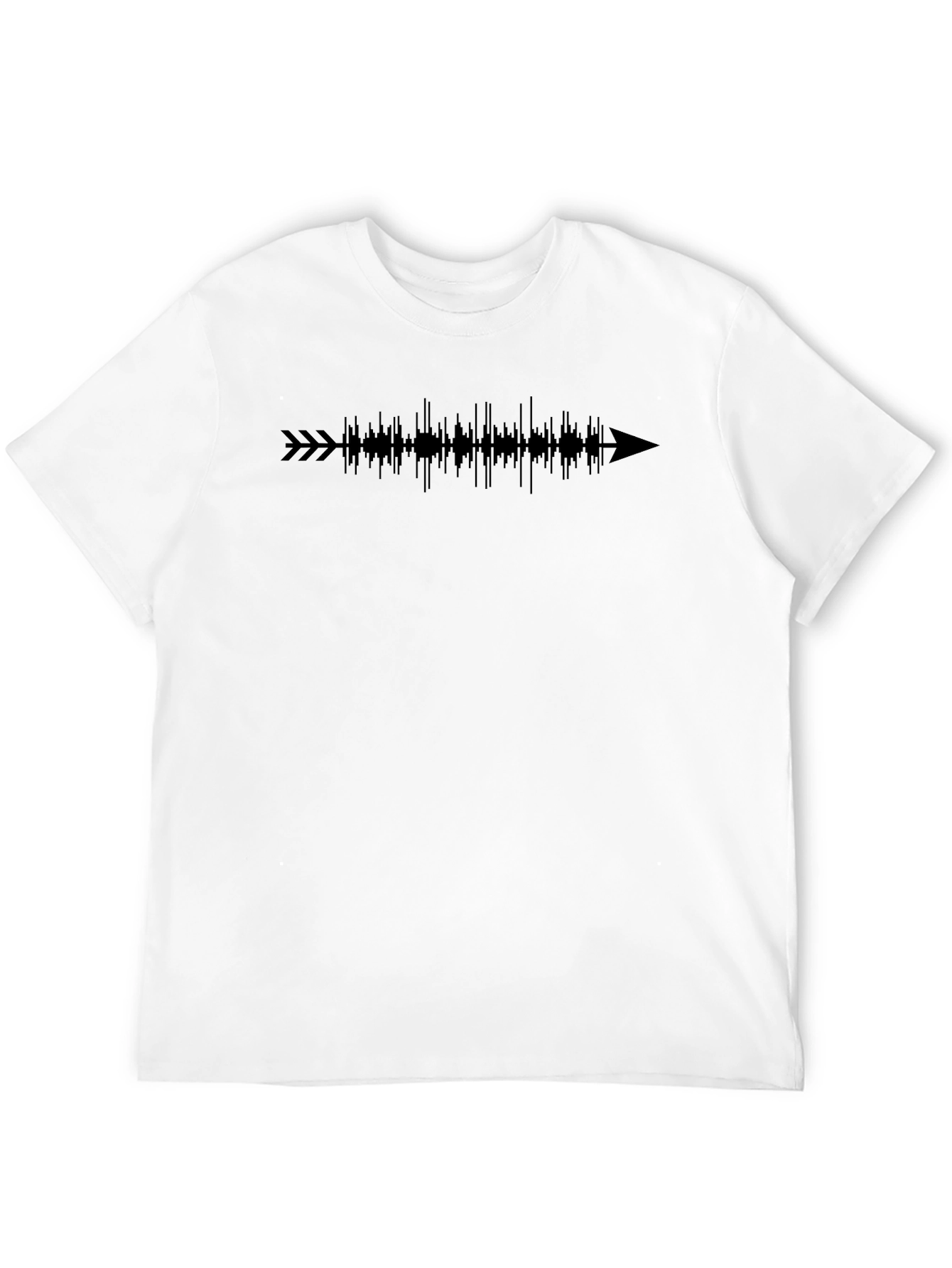 Arrow Soundwave Graphic Tee - Stylish Mens Black T-Shirt