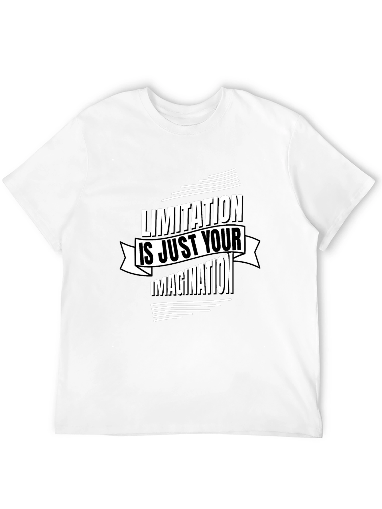 Motivational T-Shirt - Limitation is Imagination Black Tee