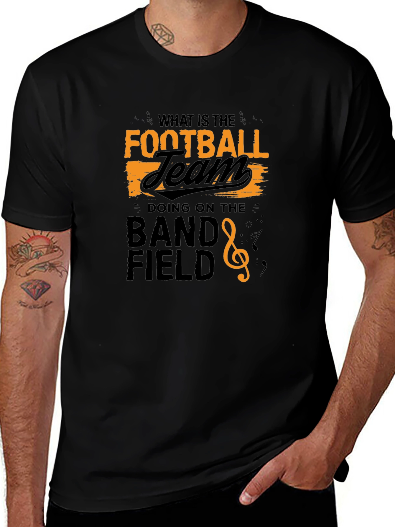 Funny Football Team Band Field T-Shirt