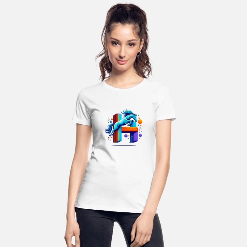Blue Horse Jumping Through 'H' Inspiration