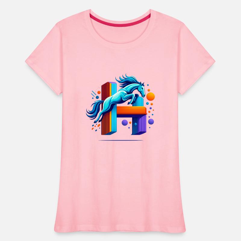 Blue Horse Jumping Through 'H' Inspiration