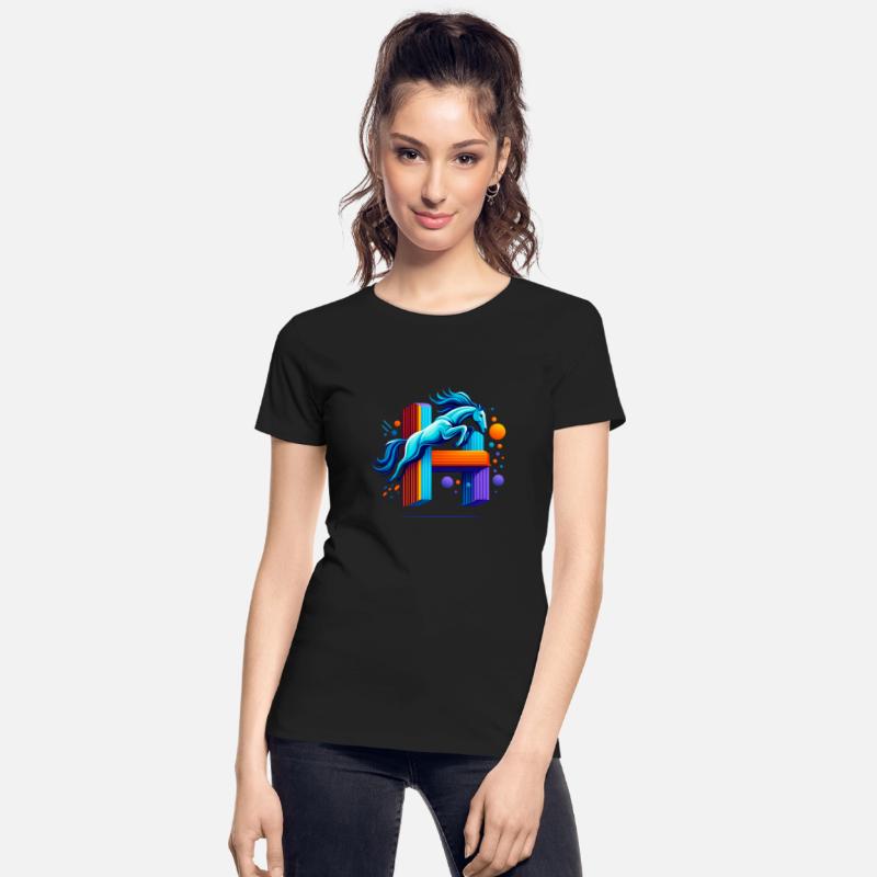 Blue Horse Jumping Through 'H' Inspiration