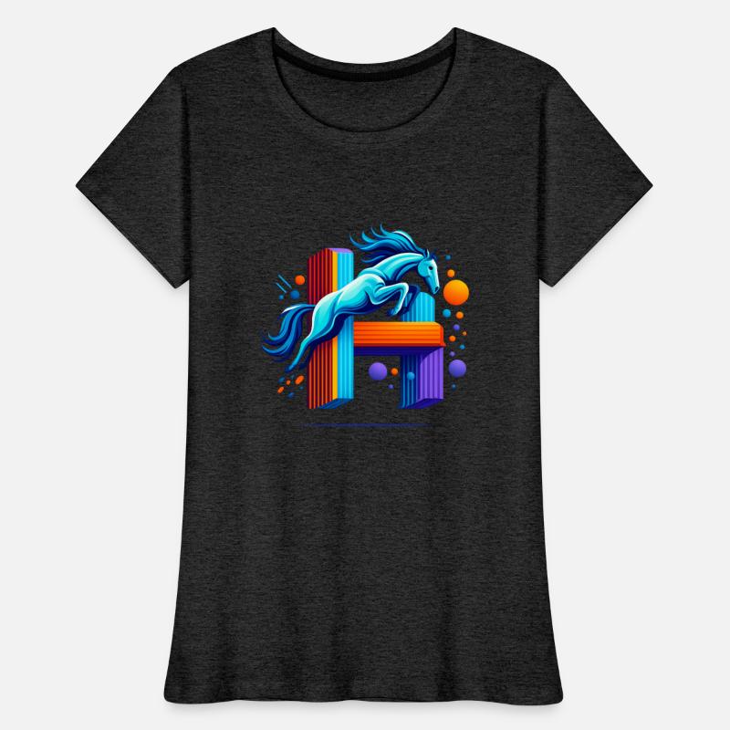 Blue Horse Jumping Through 'H' Inspiration