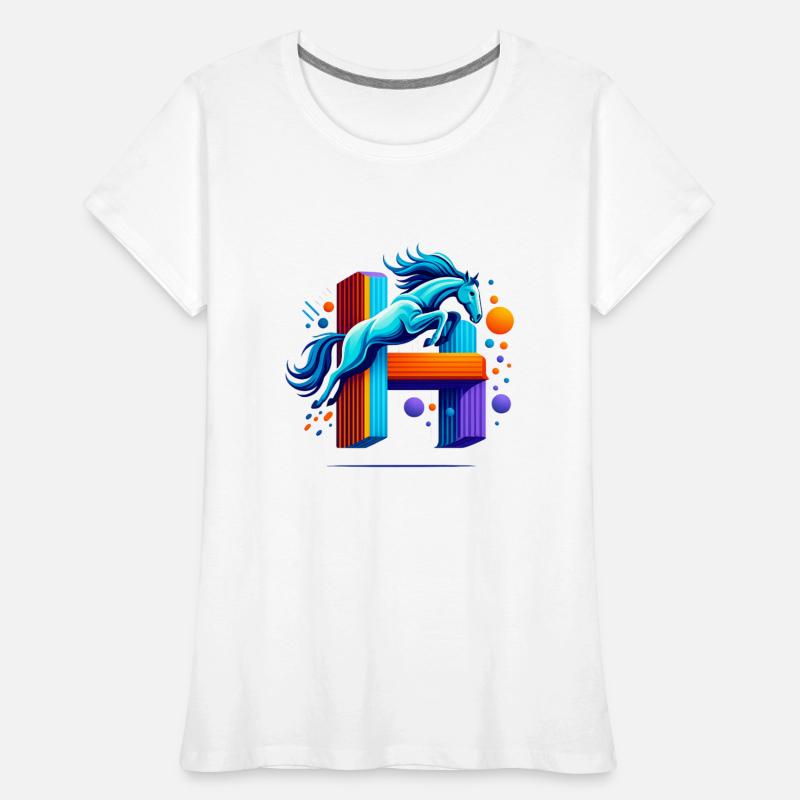 Blue Horse Jumping Through 'H' Inspiration