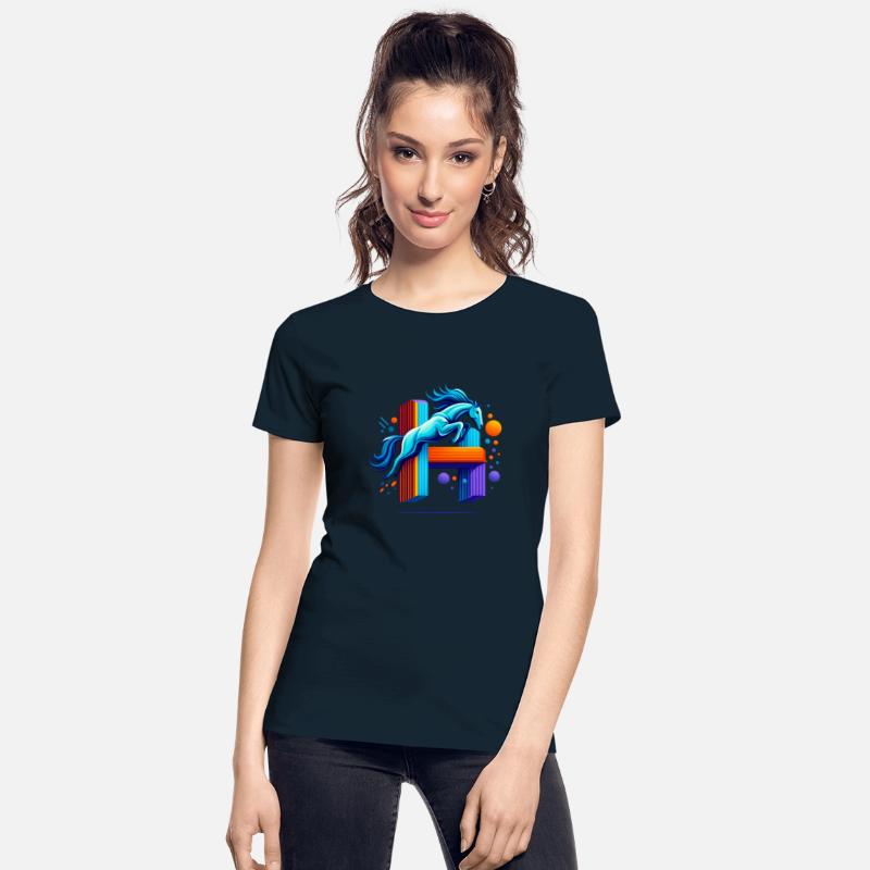 Blue Horse Jumping Through 'H' Inspiration