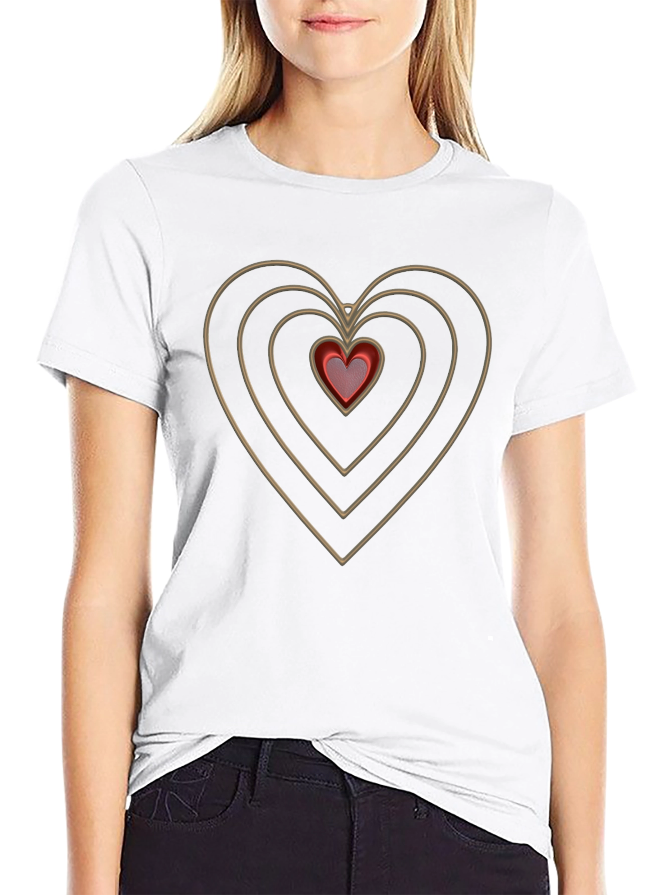 Heartbeat Graphic Tee - Stylish Black T-Shirt