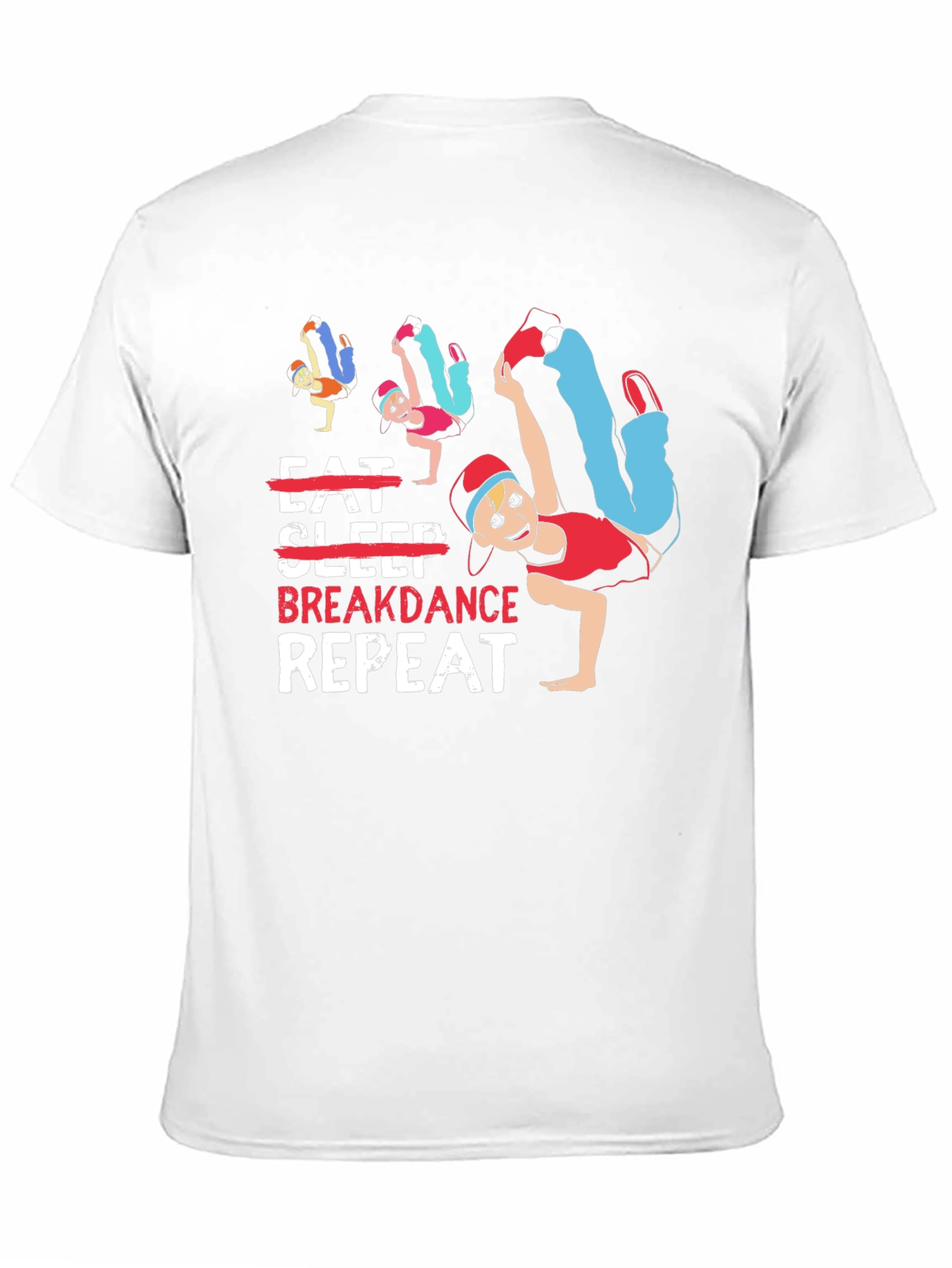 Eat Sleep Breakdance Repeat Graphic T-Shirt