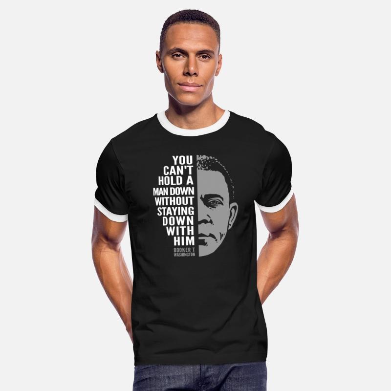 Booker T. Washington Quote: Can't Hold a Man Down