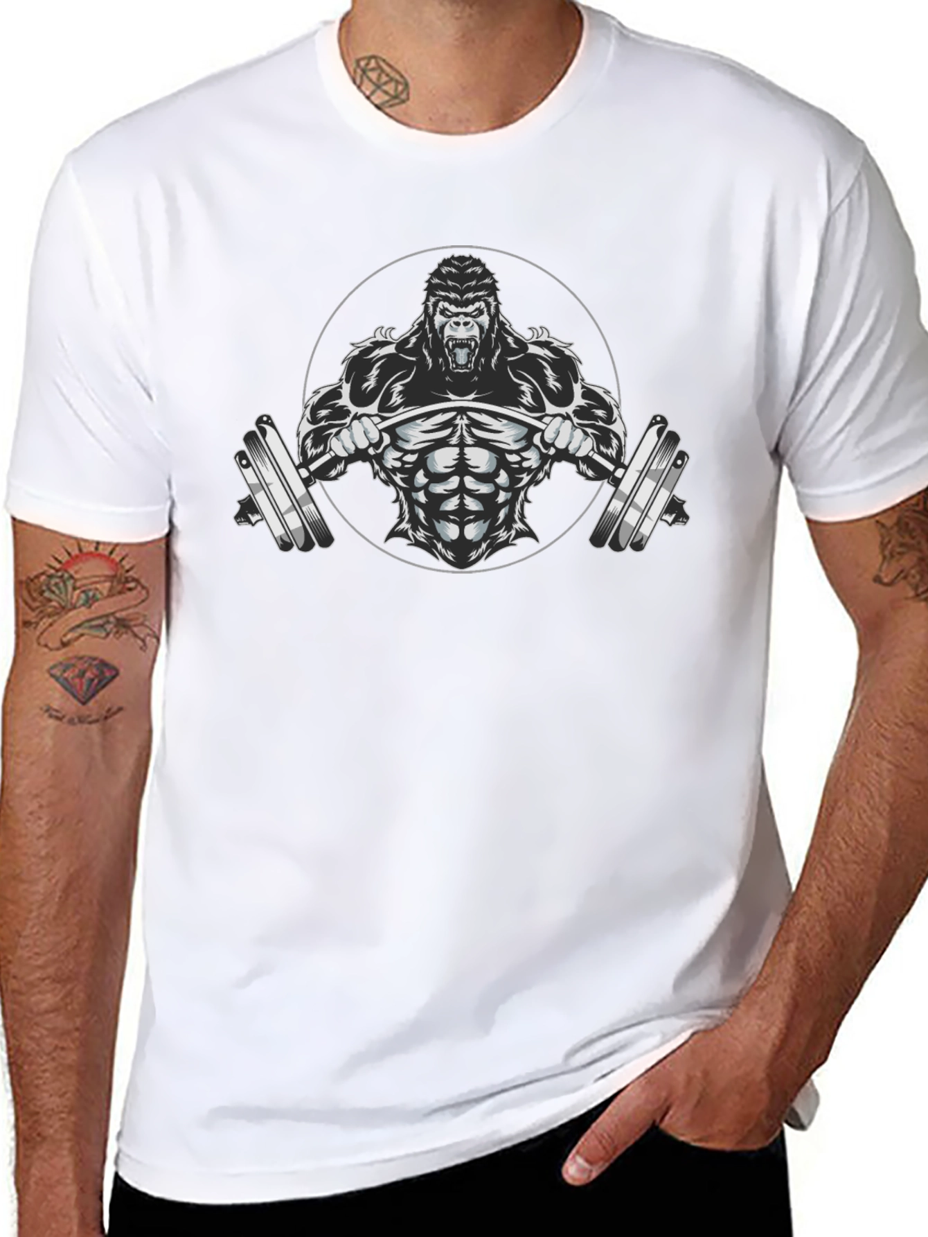 Gorilla Gym Black T-Shirt