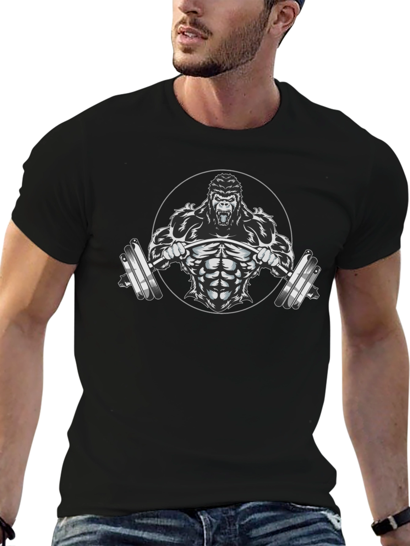 Gorilla Gym Black T-Shirt