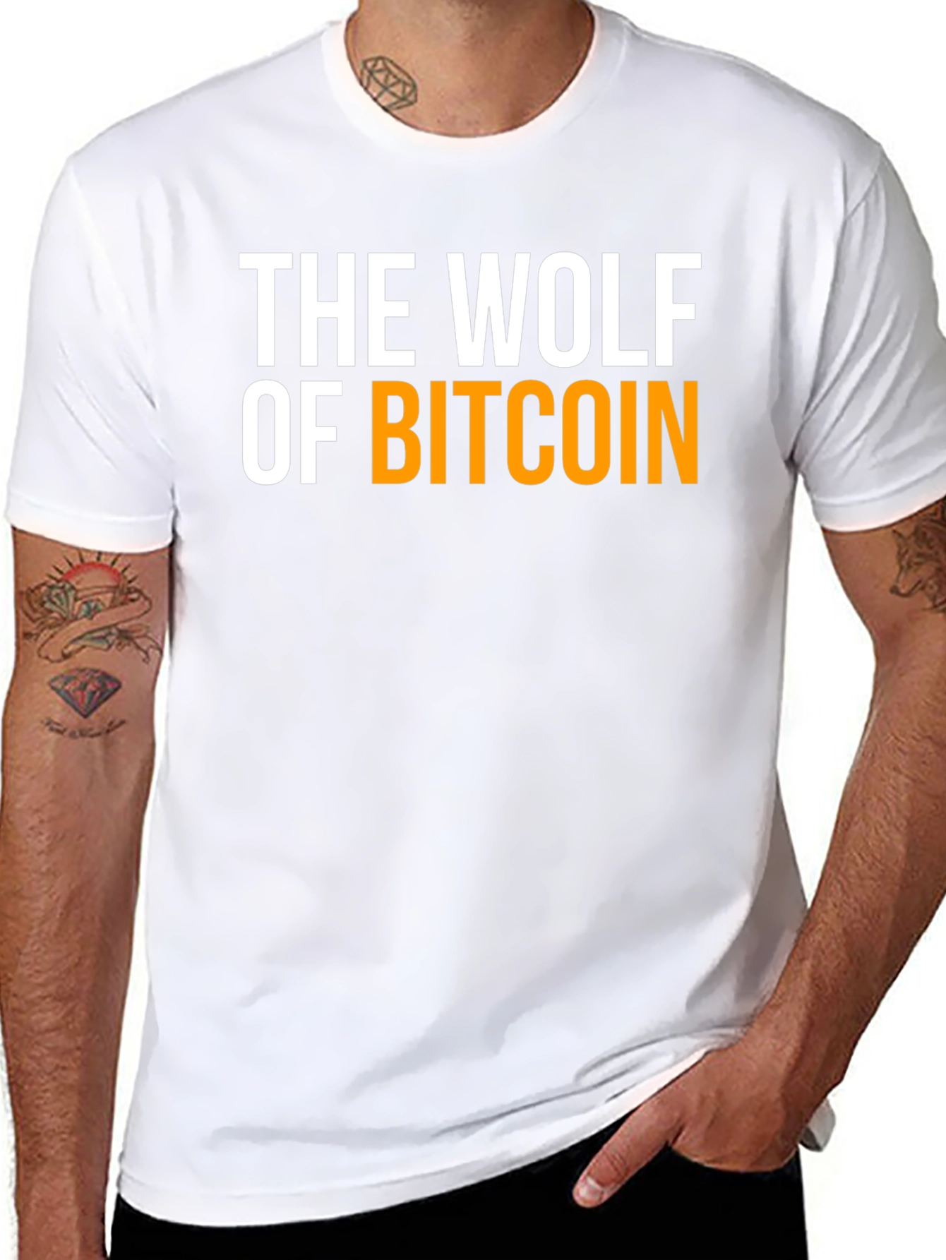 The Wolf of Bitcoin Graphic T-Shirt