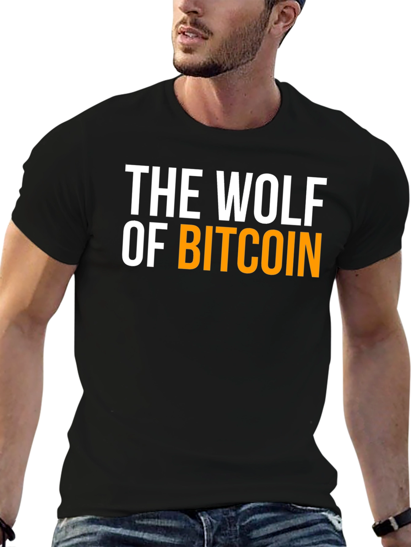The Wolf of Bitcoin Graphic T-Shirt