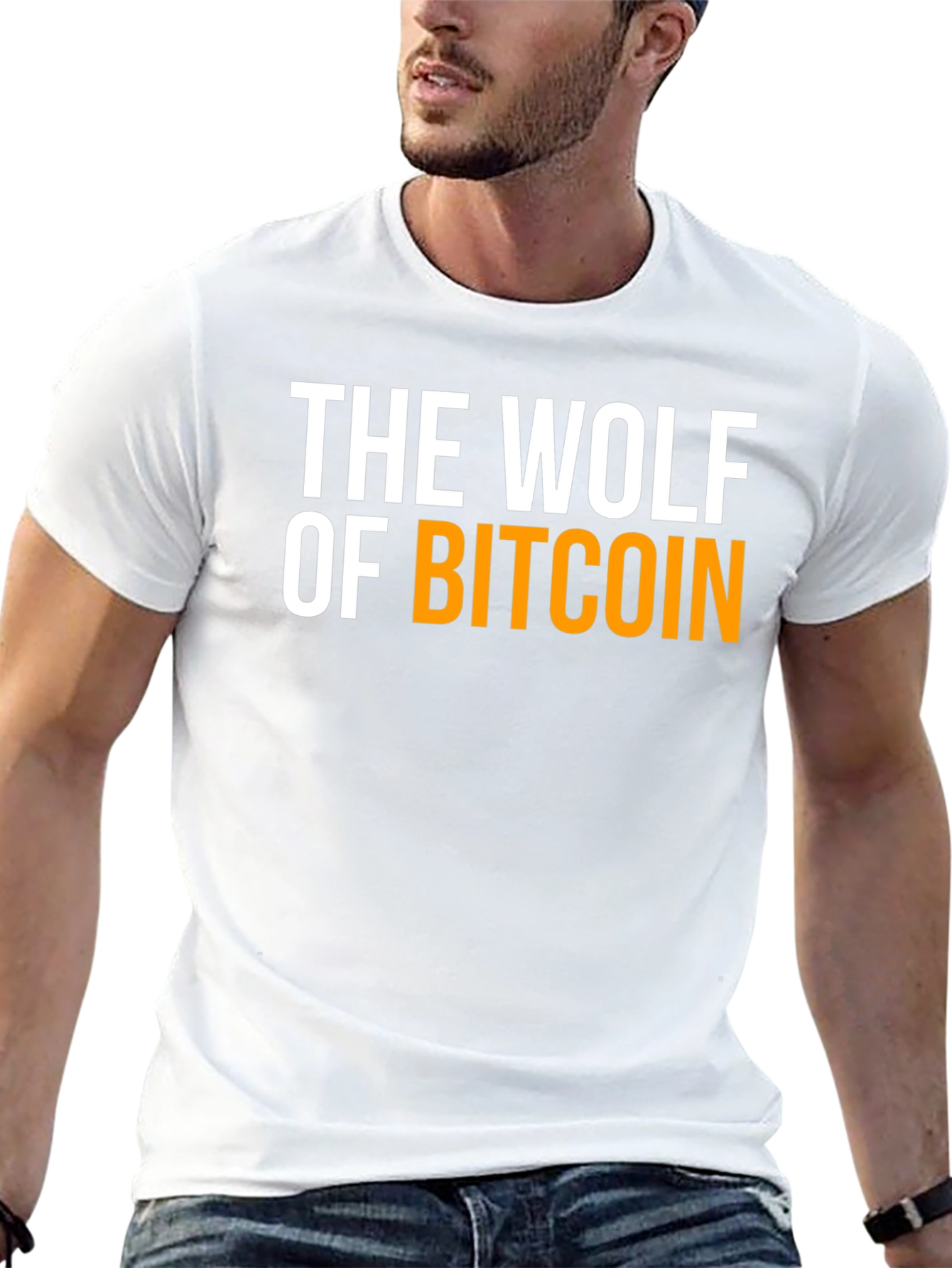 The Wolf of Bitcoin Graphic T-Shirt