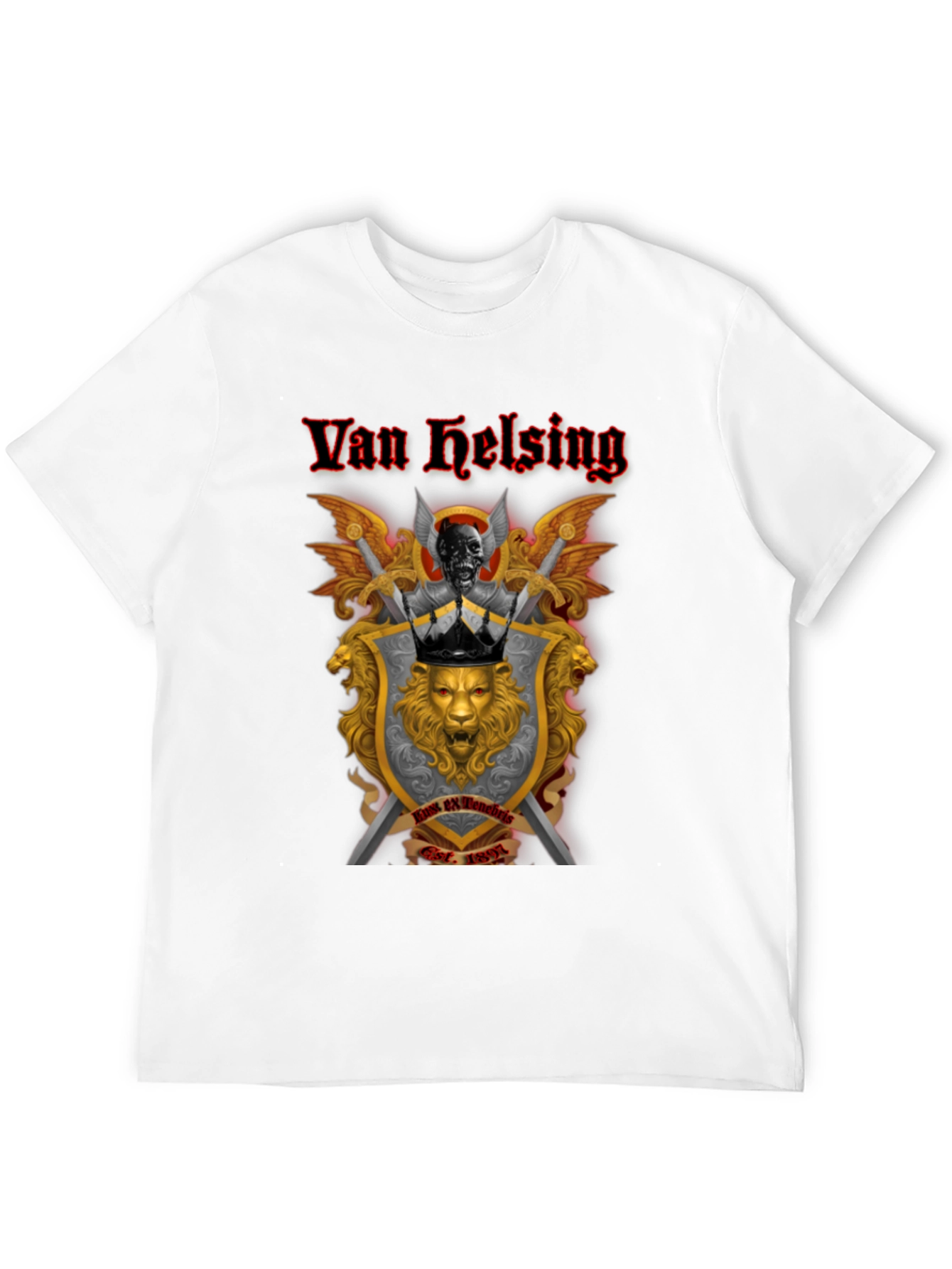 Van Helsing Graphic Tee - Black Cotton T-Shirt