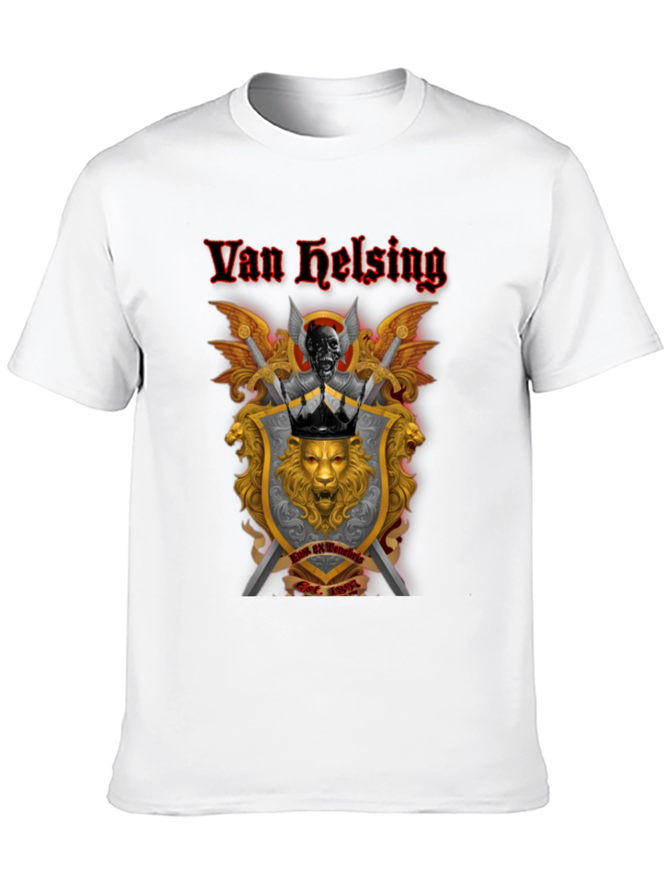 Van Helsing Graphic Tee - Black Cotton T-Shirt