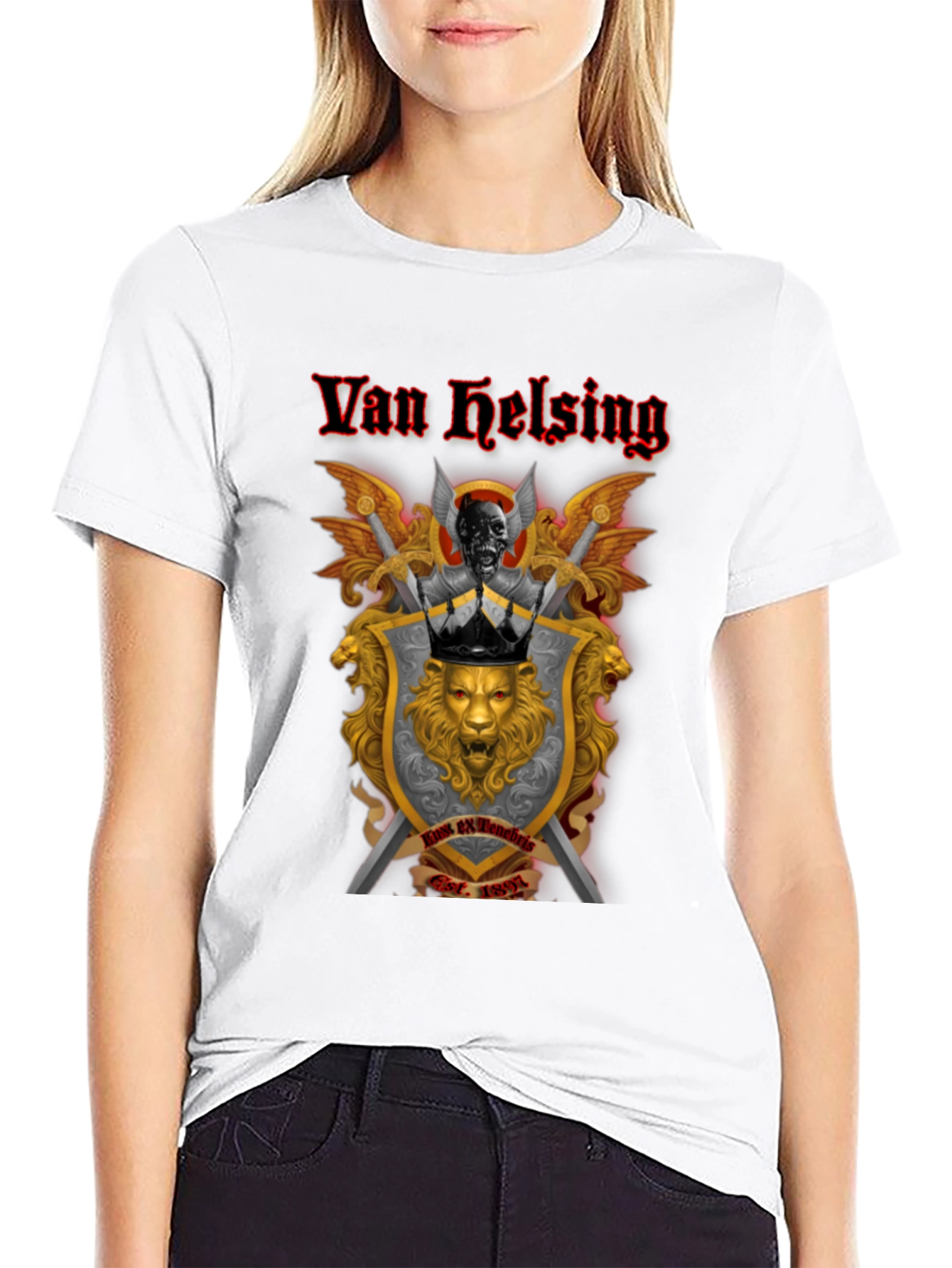 Van Helsing Graphic Tee - Black Cotton T-Shirt