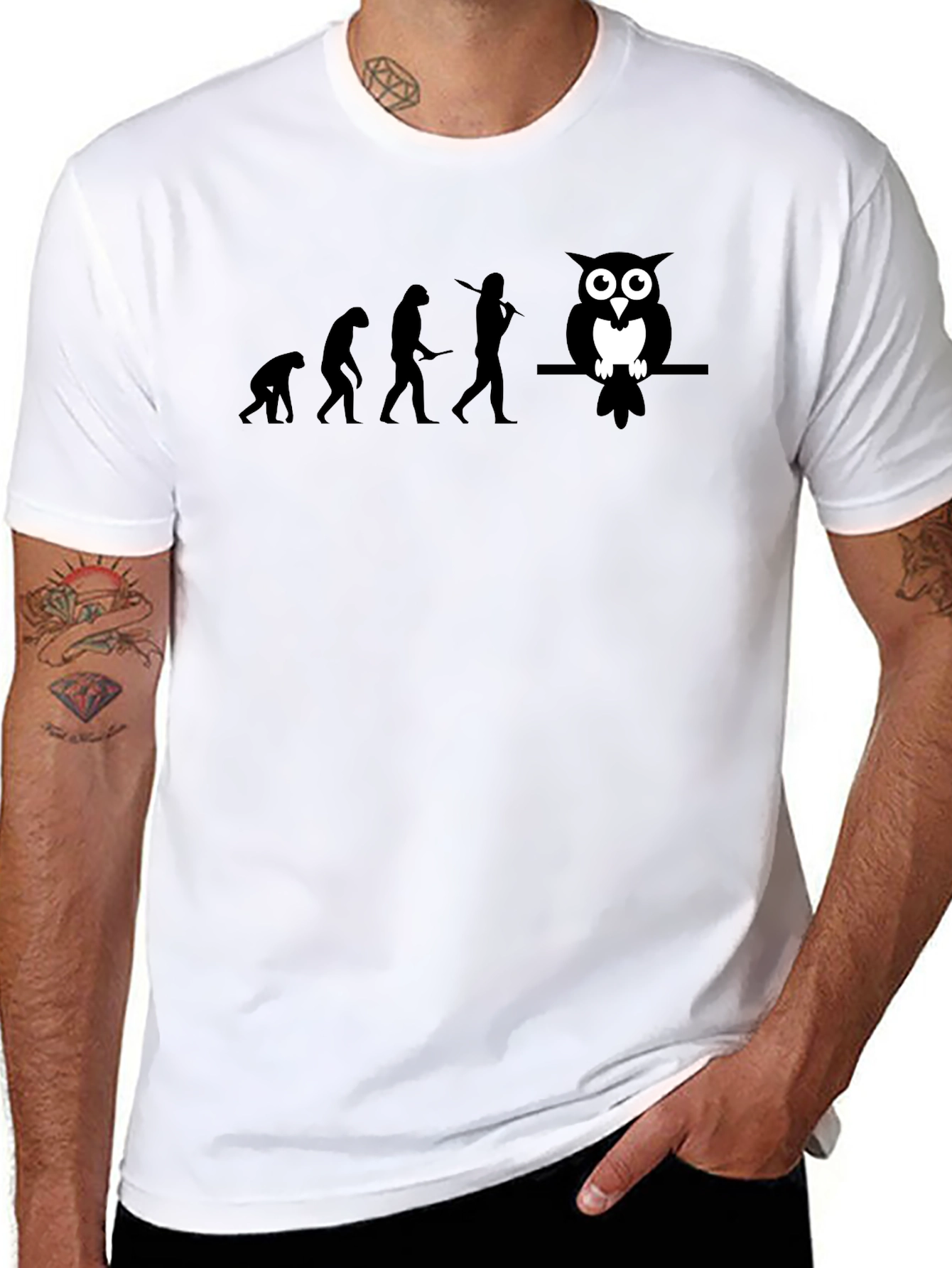 Evolution of Owl T-Shirt