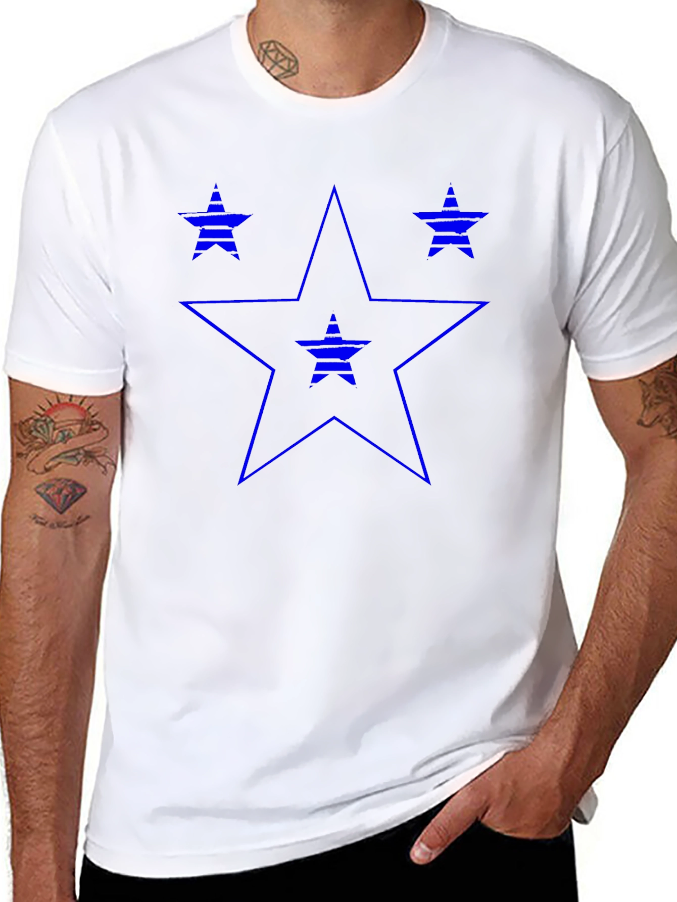 Star Graphic Print Tee - Cool Casual Style