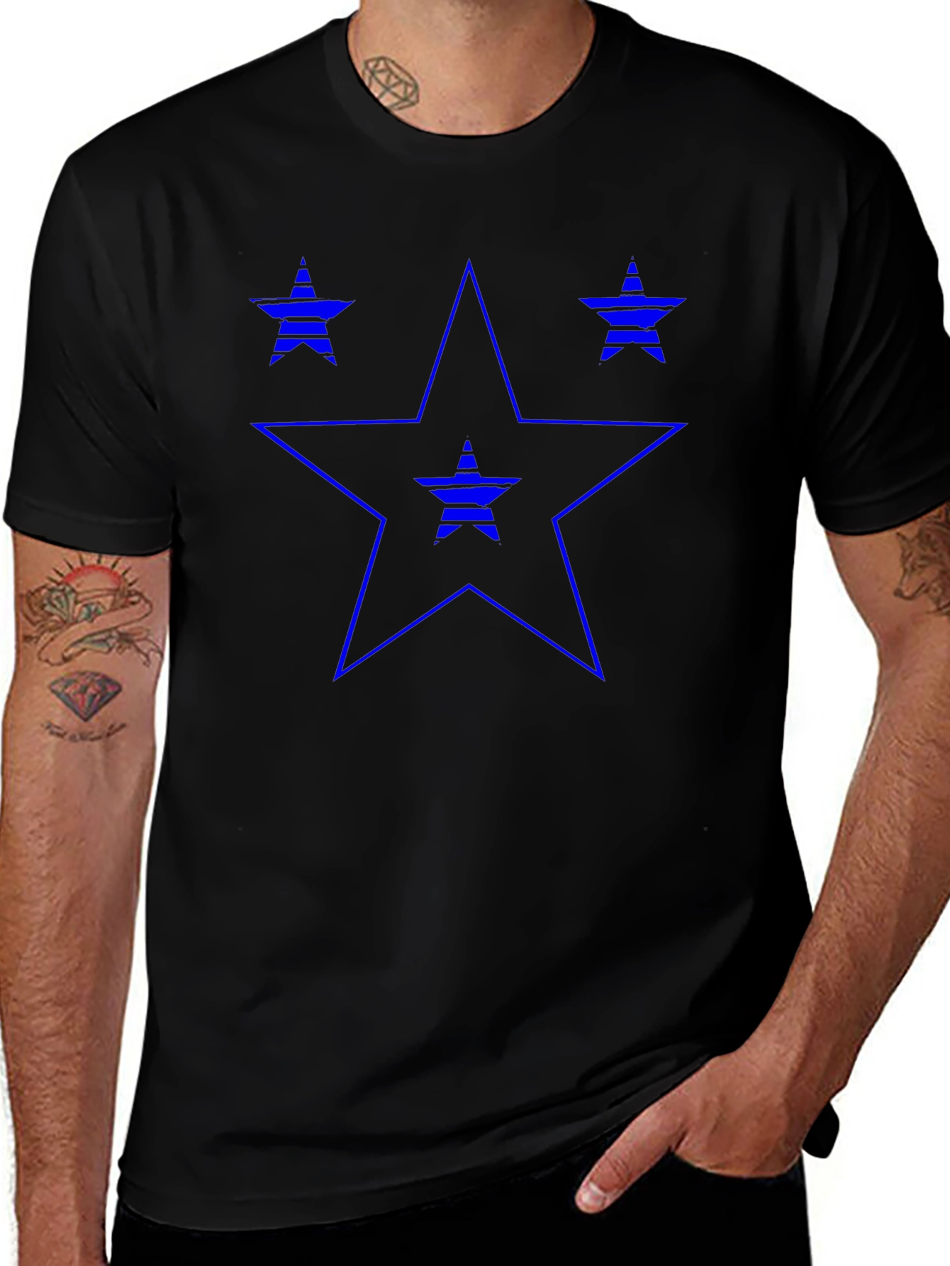 Star Graphic Print Tee - Cool Casual Style