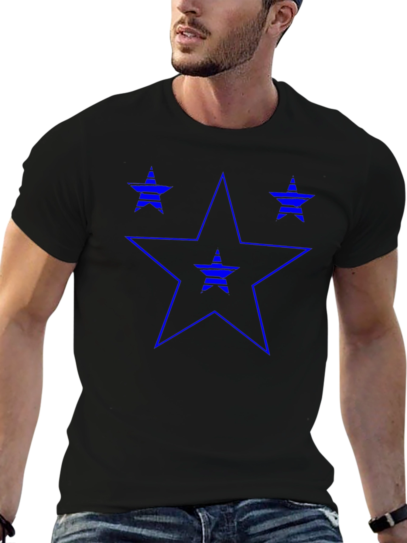 Star Graphic Print Tee - Cool Casual Style