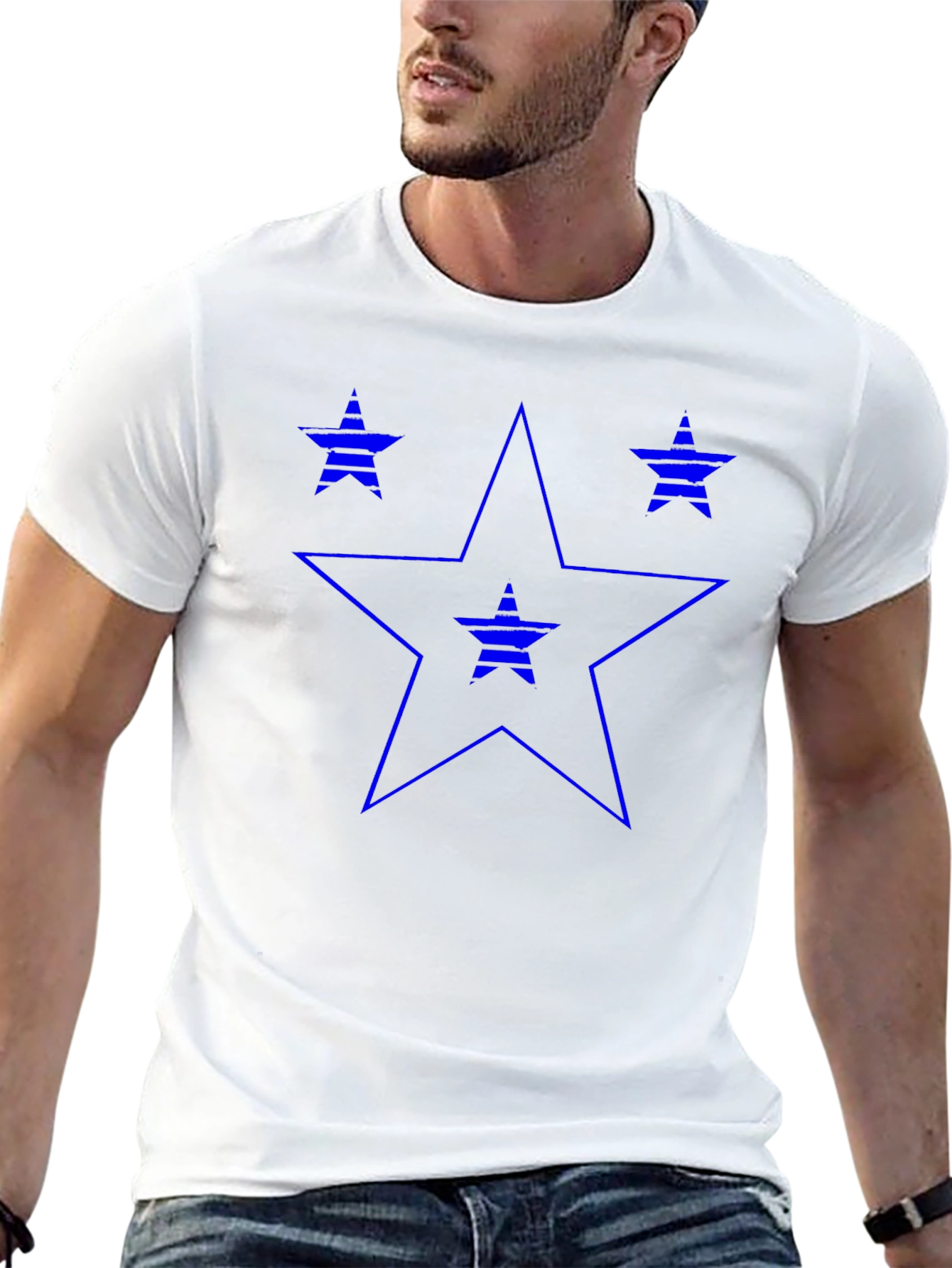 Star Graphic Print Tee - Cool Casual Style