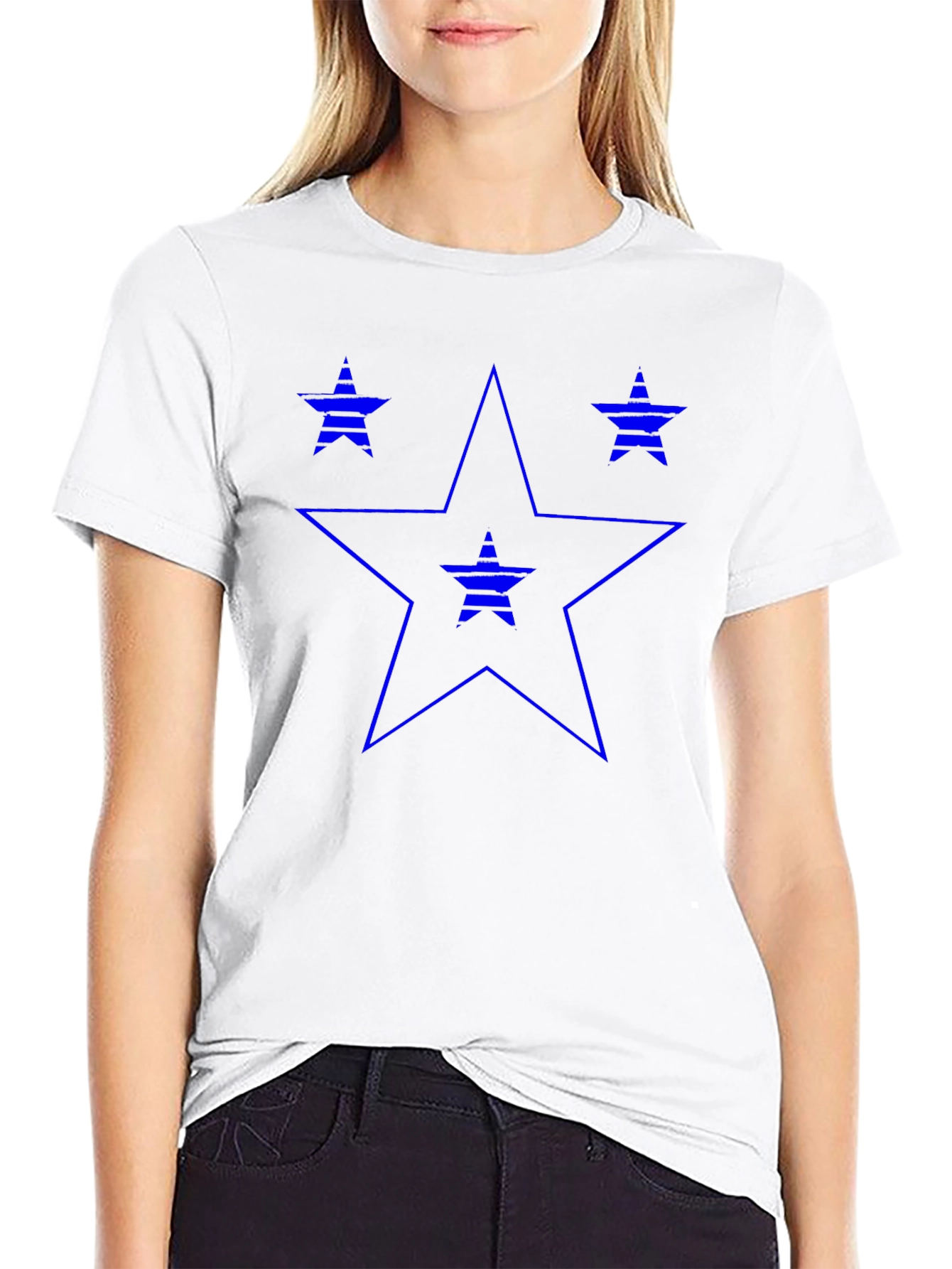 Star Graphic Print Tee - Cool Casual Style