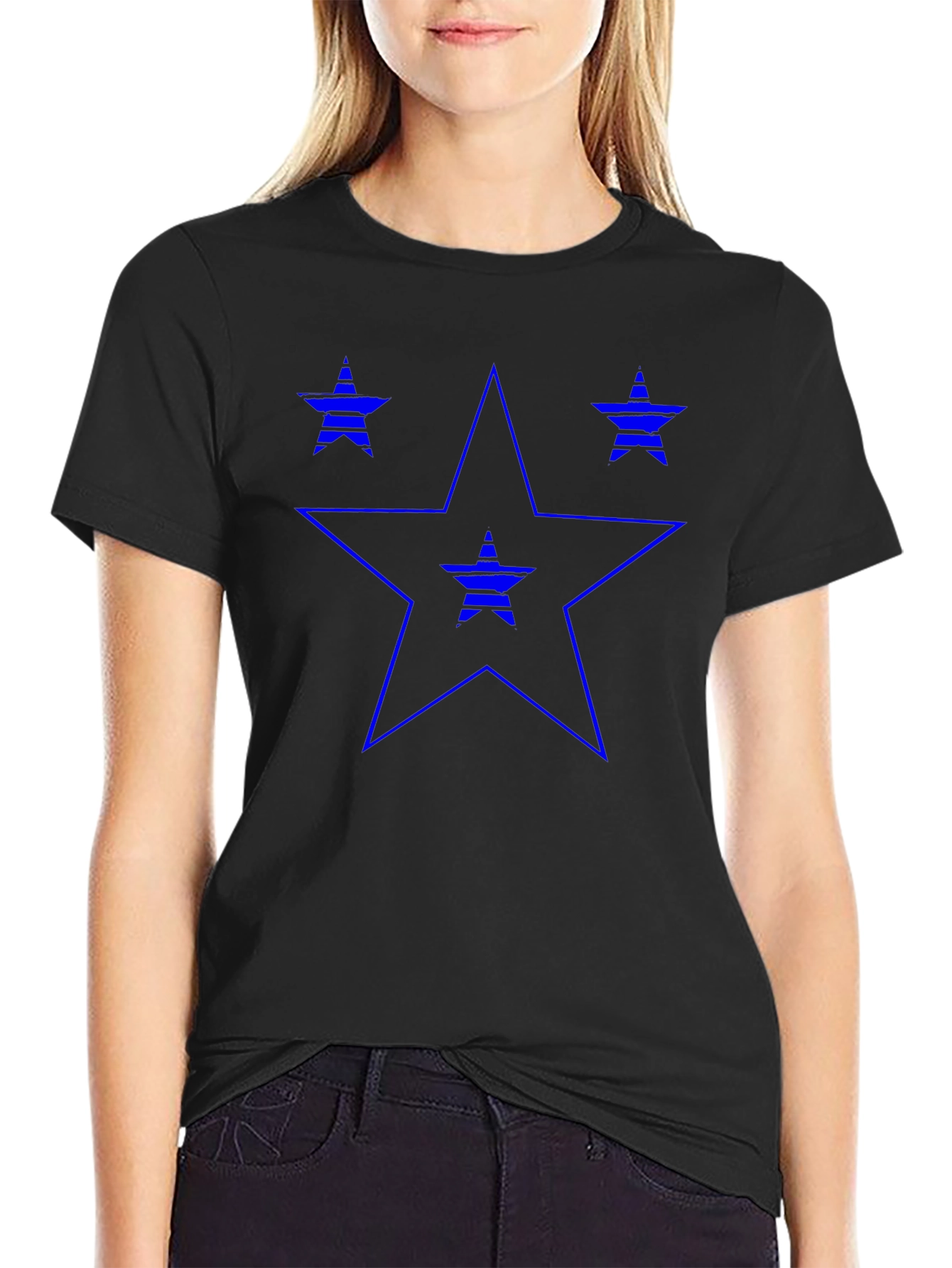 Star Graphic Print Tee - Cool Casual Style