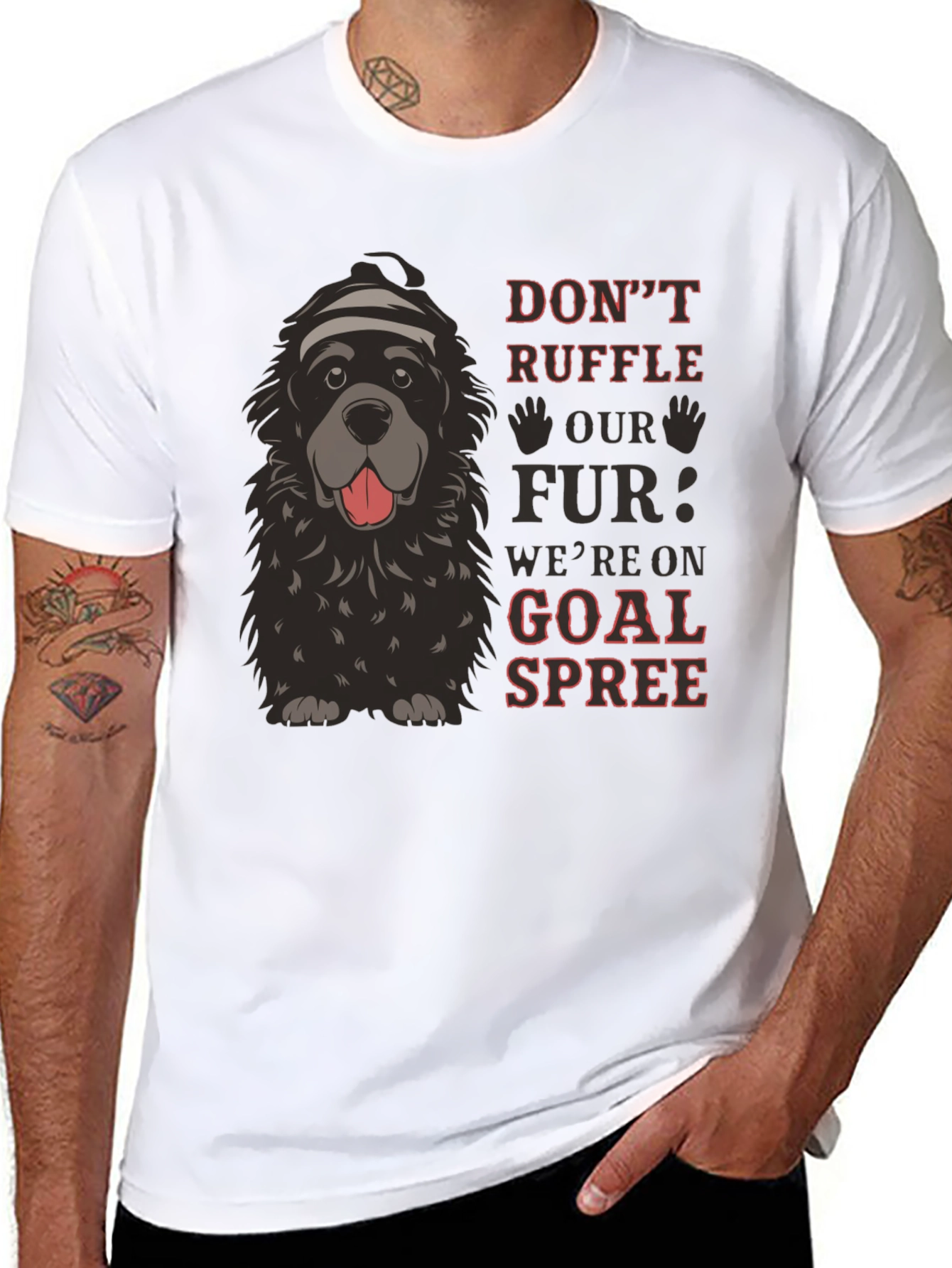Dont Ruffle Our Fur Dog Graphic Tee