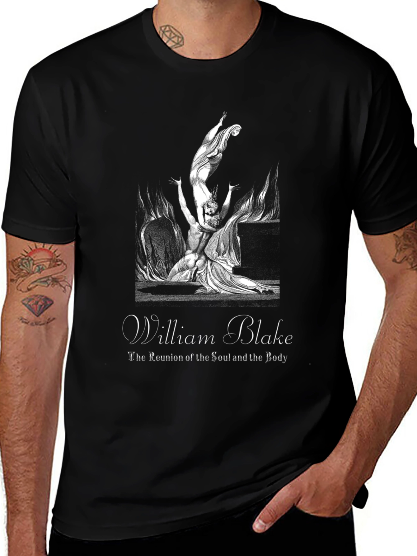 William Blake Art T-Shirt - Soul and Body Reunion