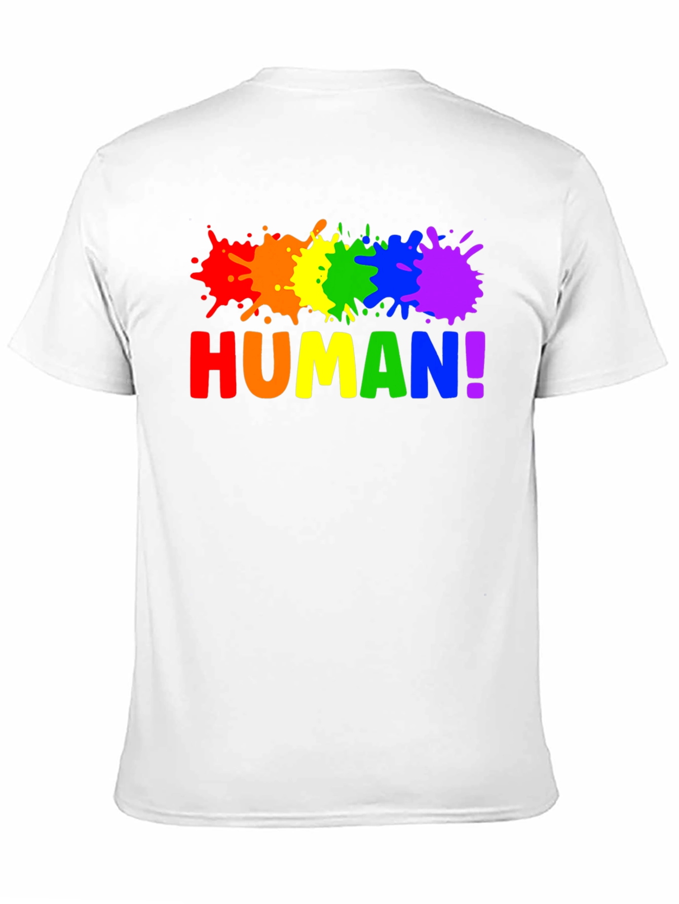 Human Pride Rainbow Splatter T-Shirt