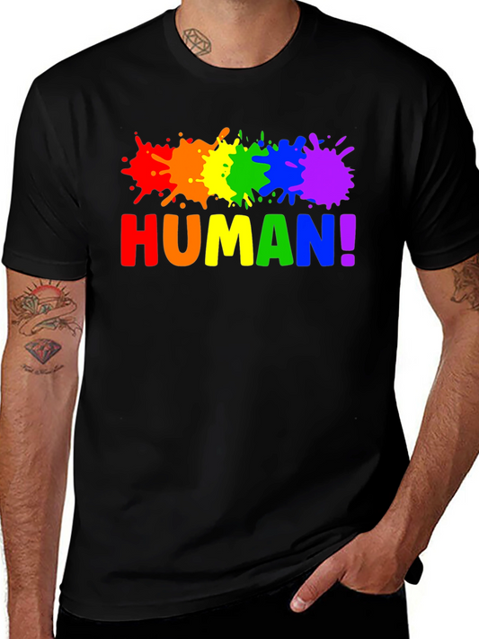 Human Pride Rainbow Splatter T-Shirt