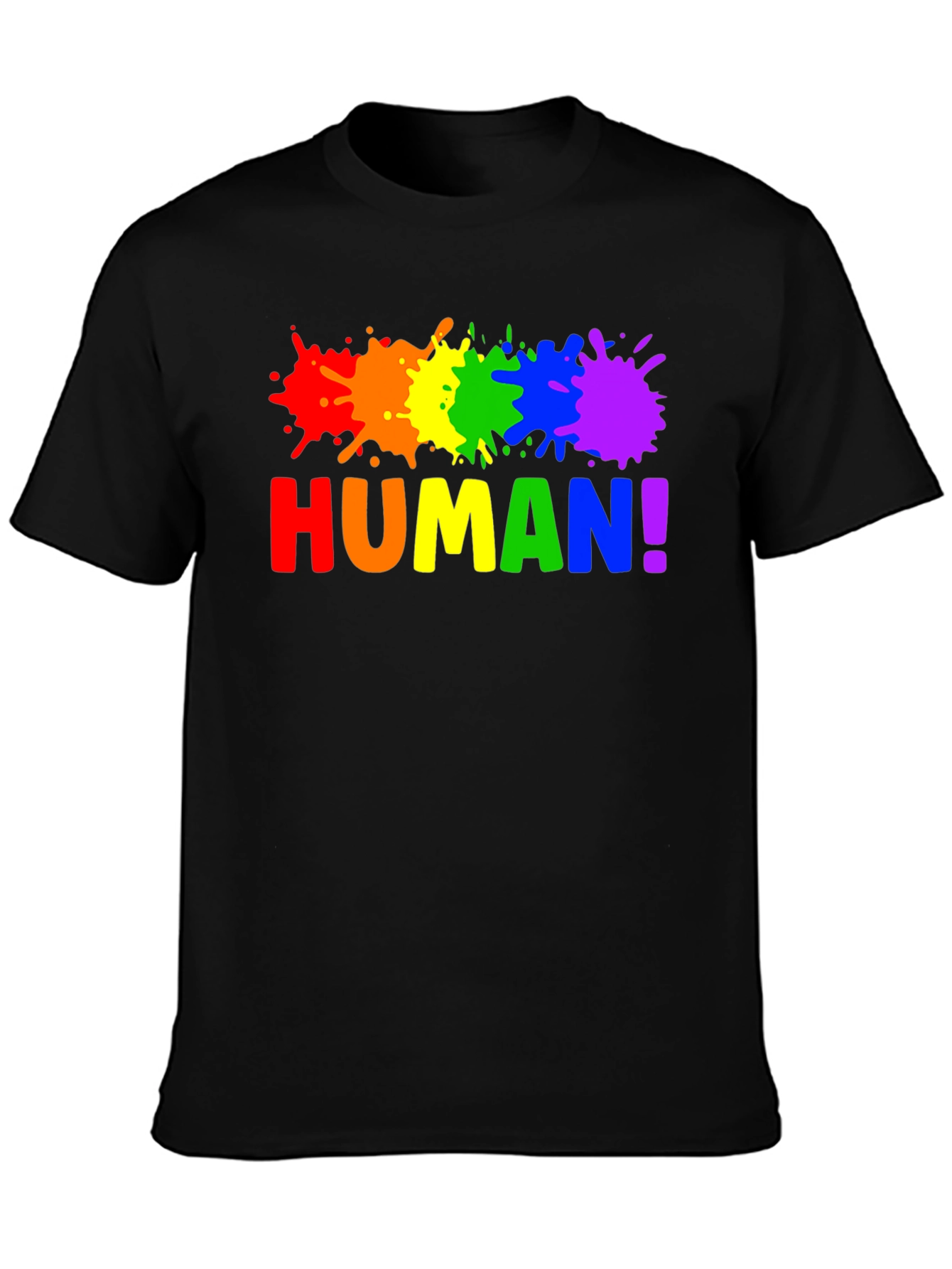 Human Pride Rainbow Splatter T-Shirt