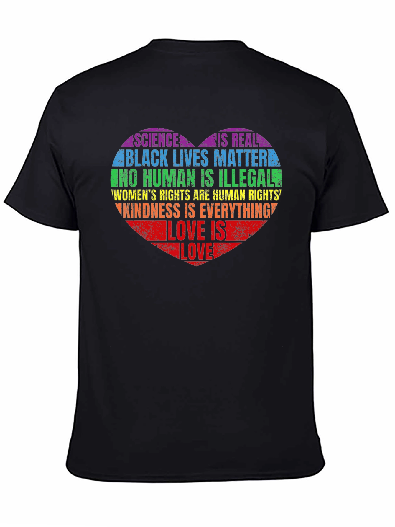 Science Is Real LGBT Heart T-Shirt