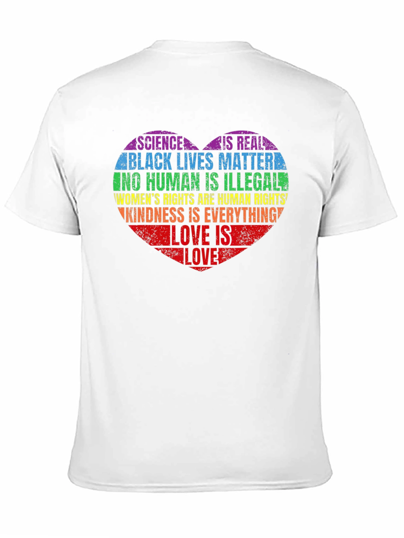 Science Is Real LGBT Heart T-Shirt