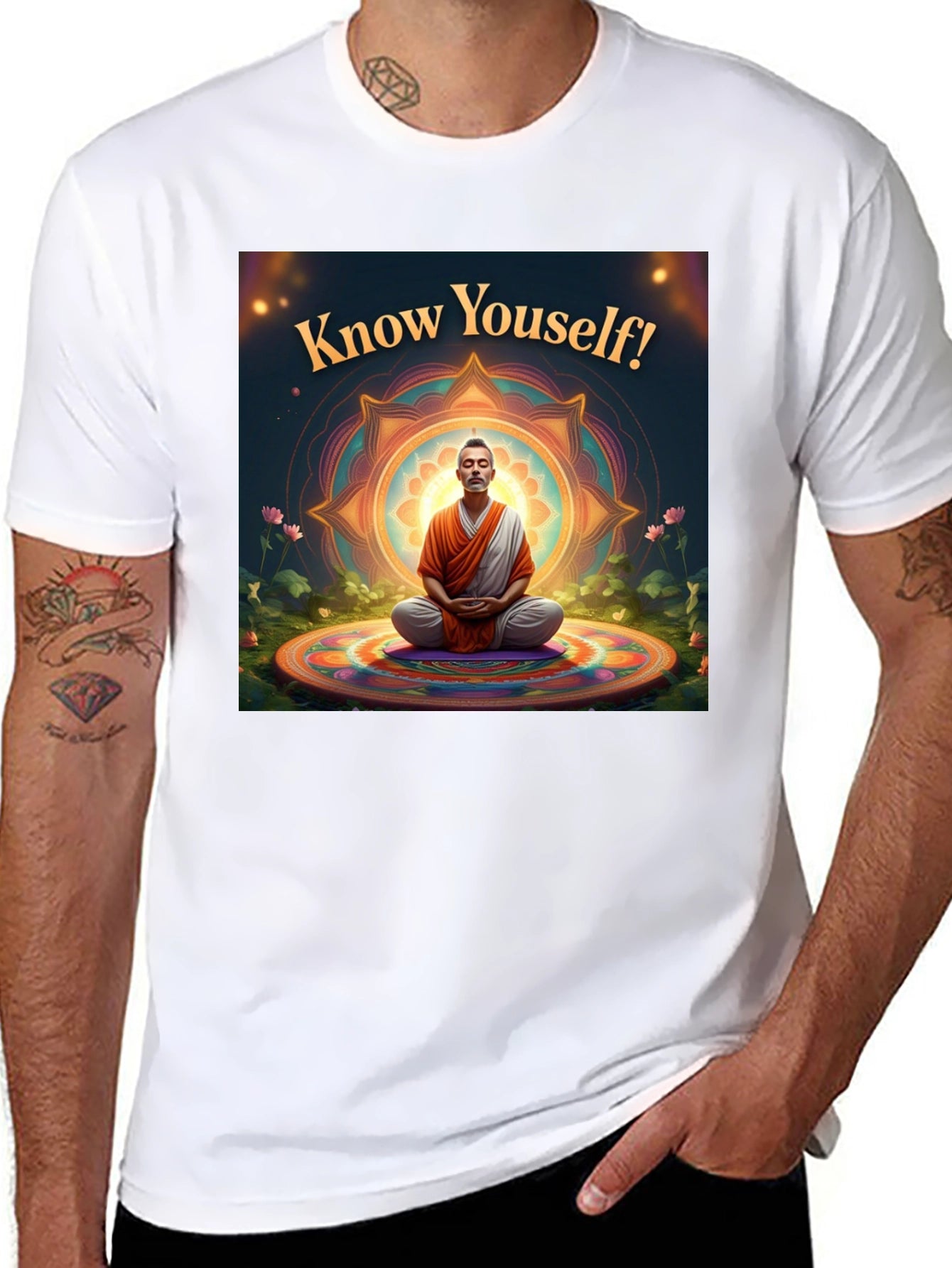 Know Yourself T-Shirt - Spiritual Zen Design