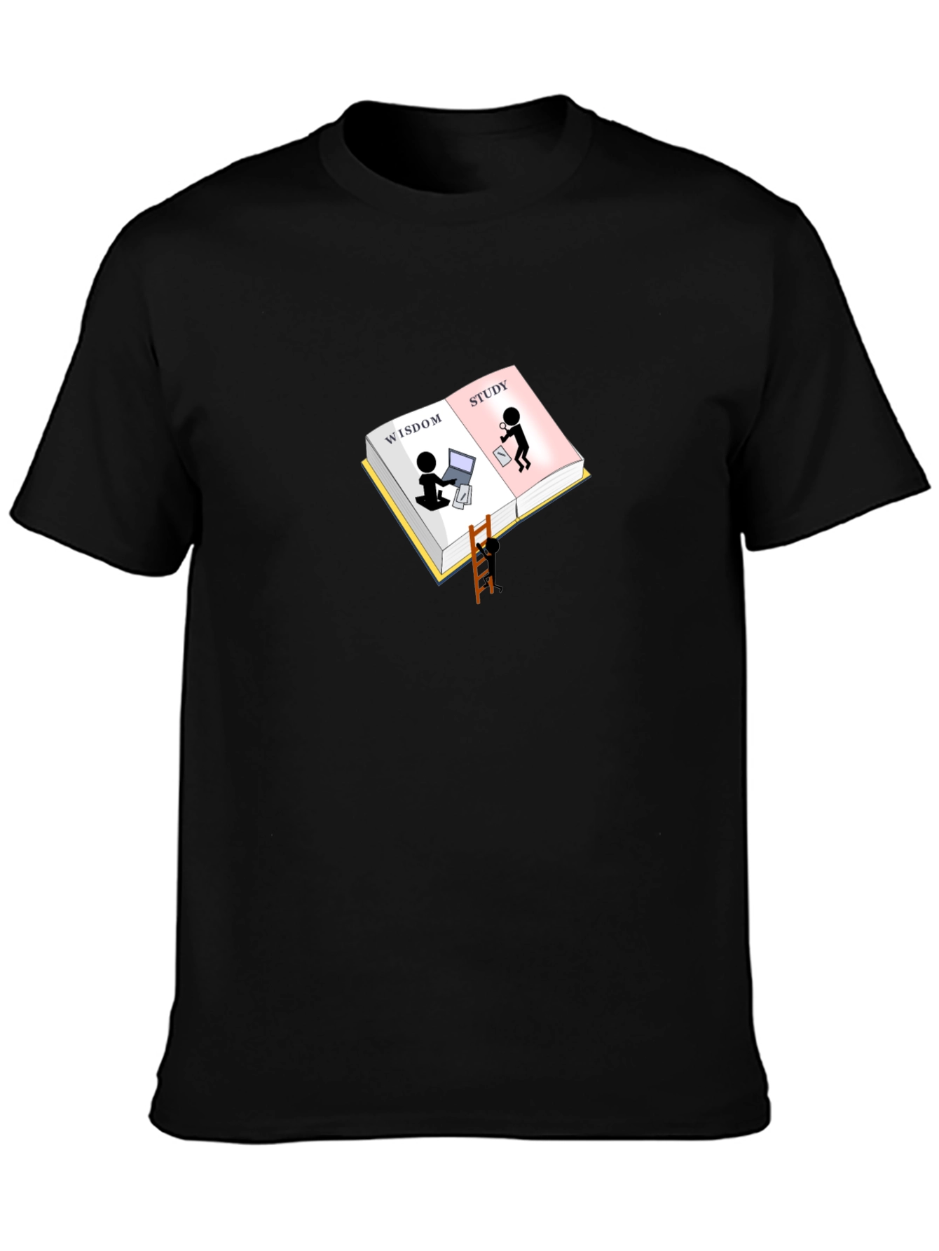 Wisdom & Study Graphic Tee - Black