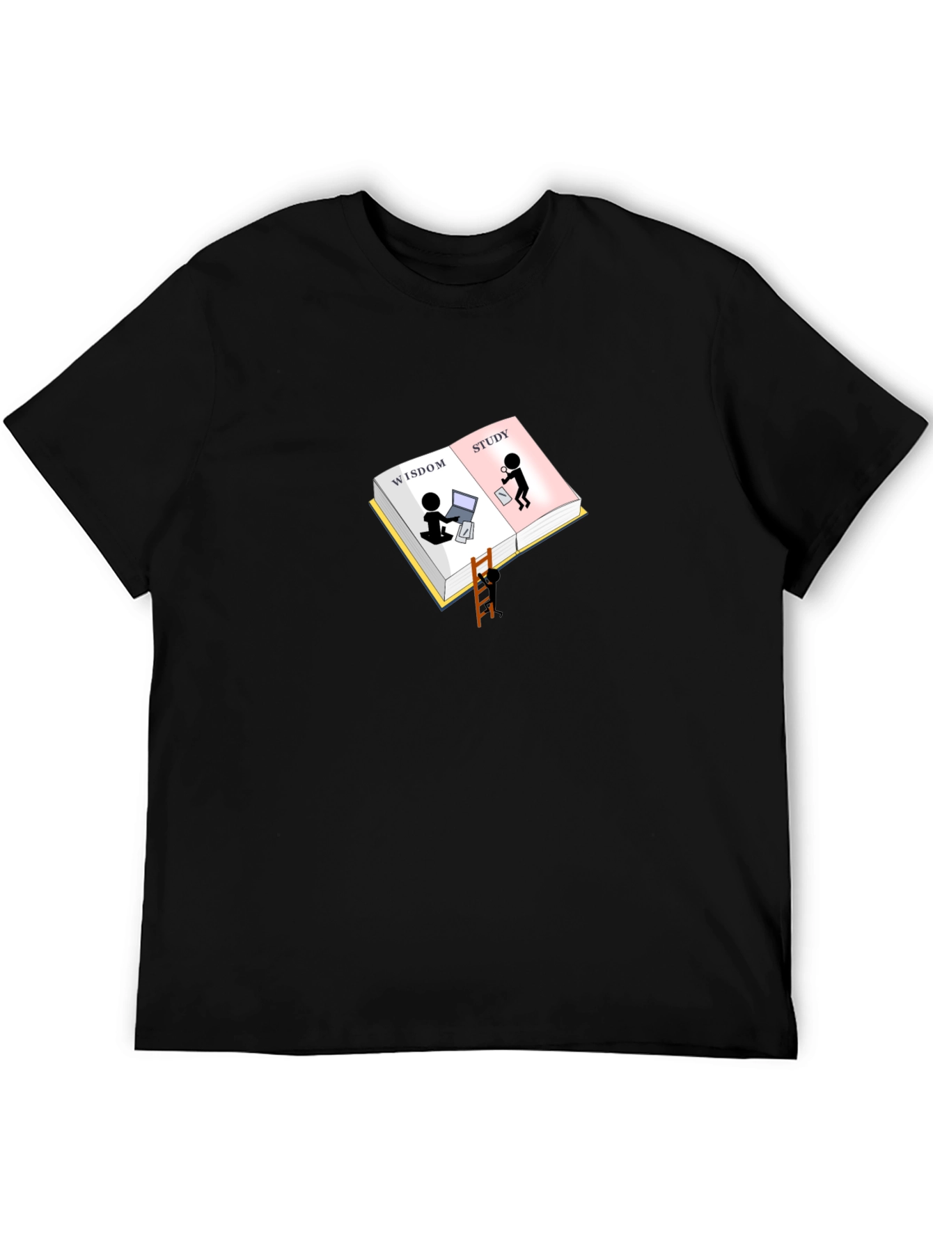 Wisdom & Study Graphic Tee - Black