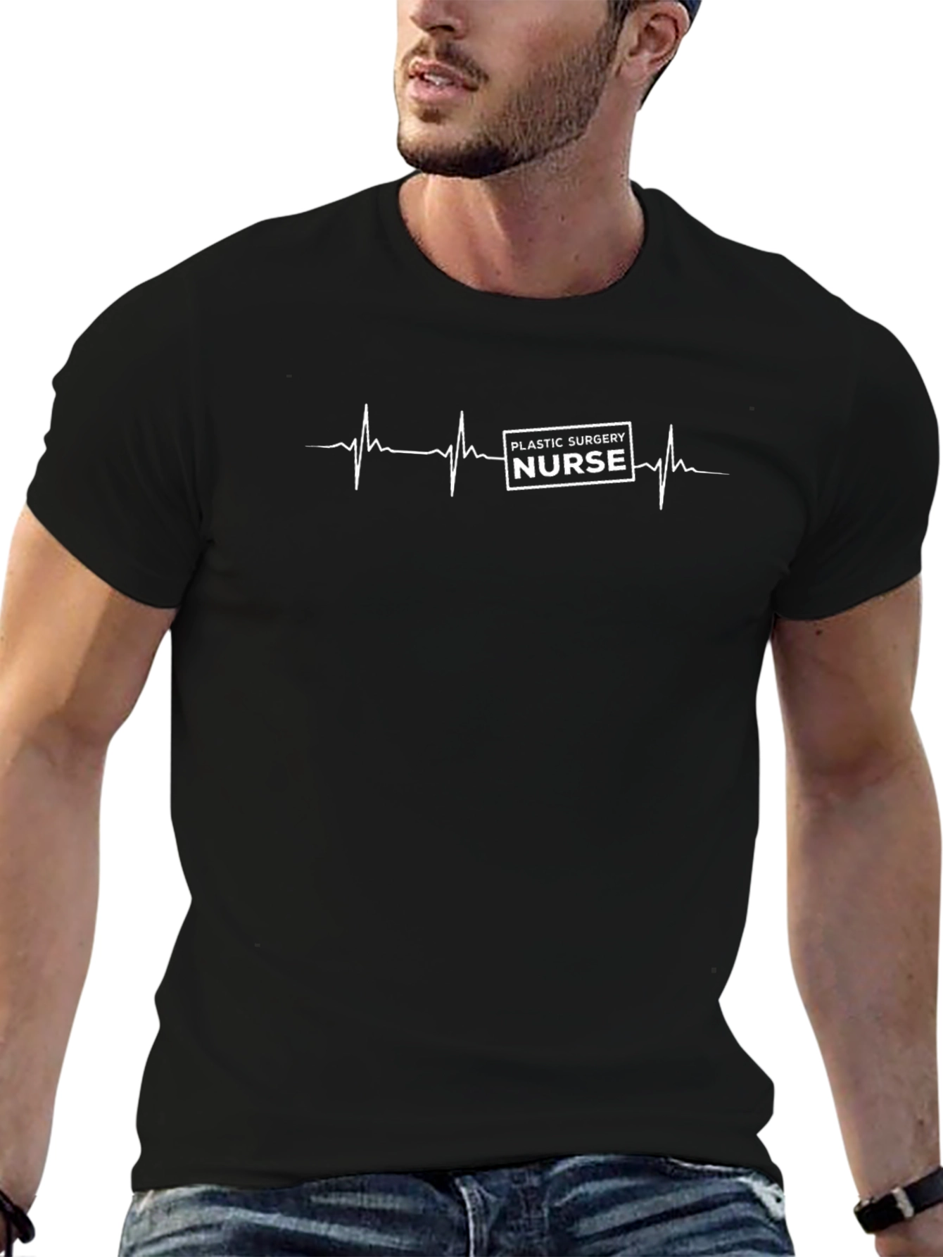 Plastic Surgery Nurse Heartbeat T-Shirt